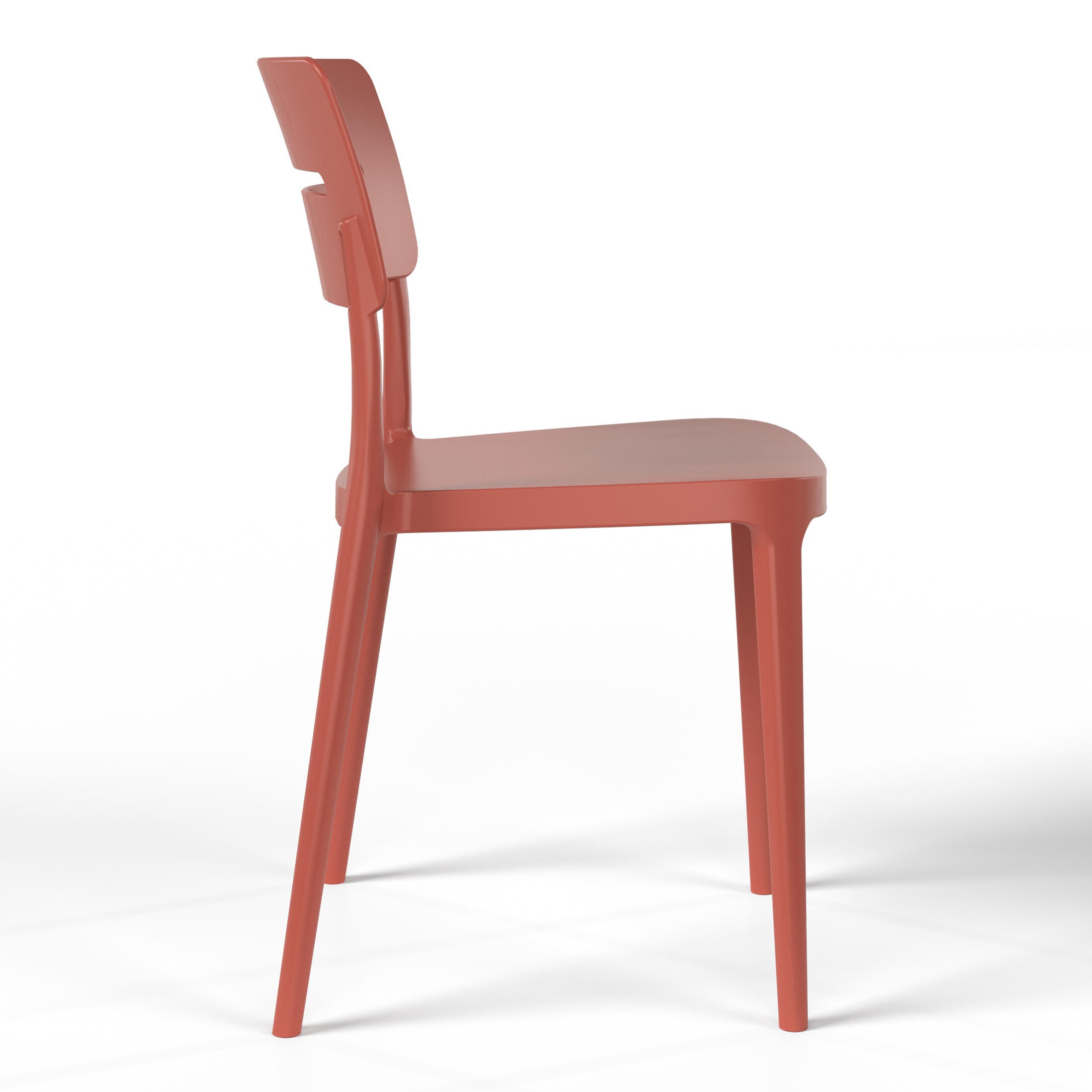 Westin Furniture Meadow Round Outdoor Dining Table and 2 Chairs, Red, large