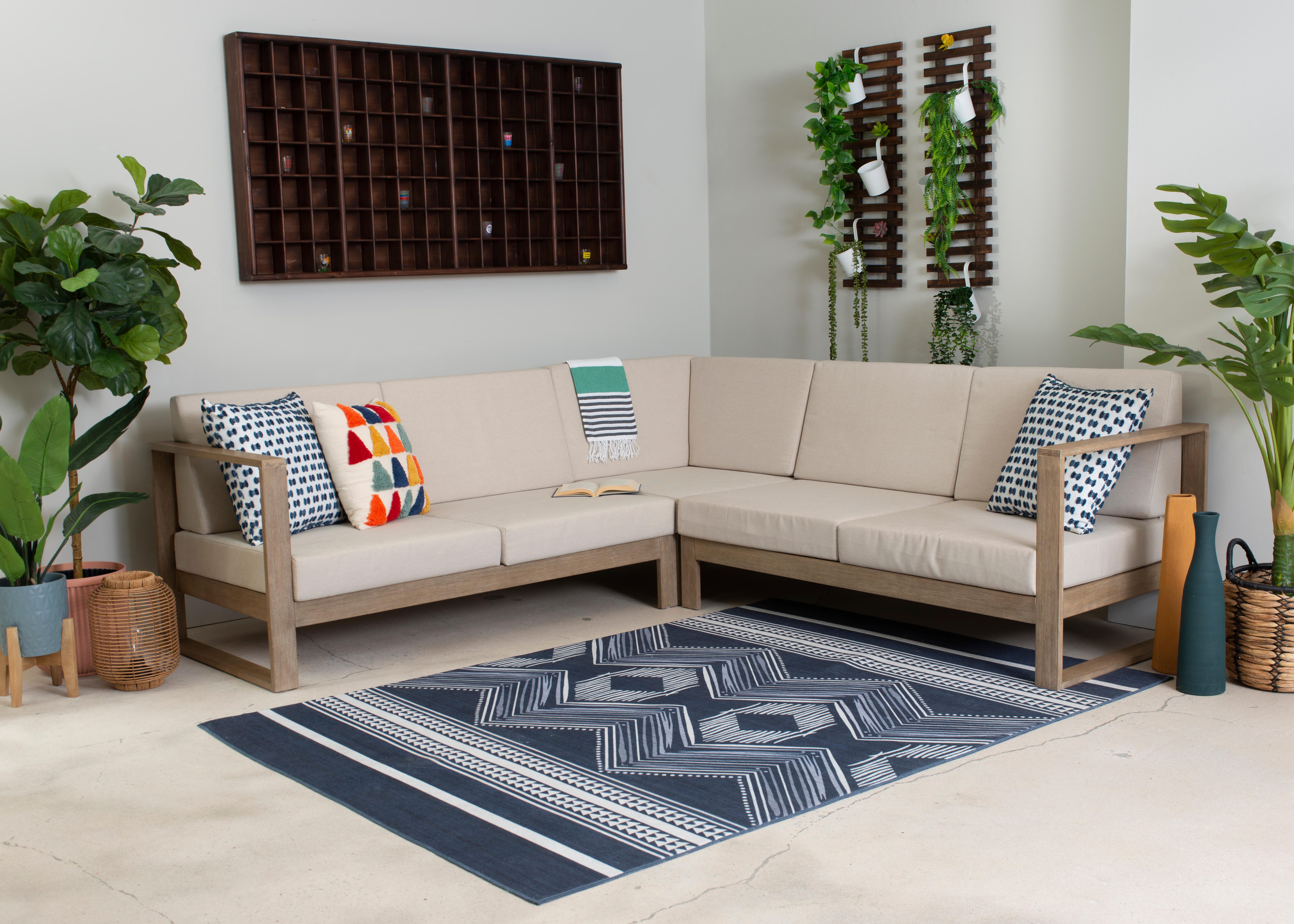 Linon Isles 3 Piece Outdoor  Sectional, , rollover