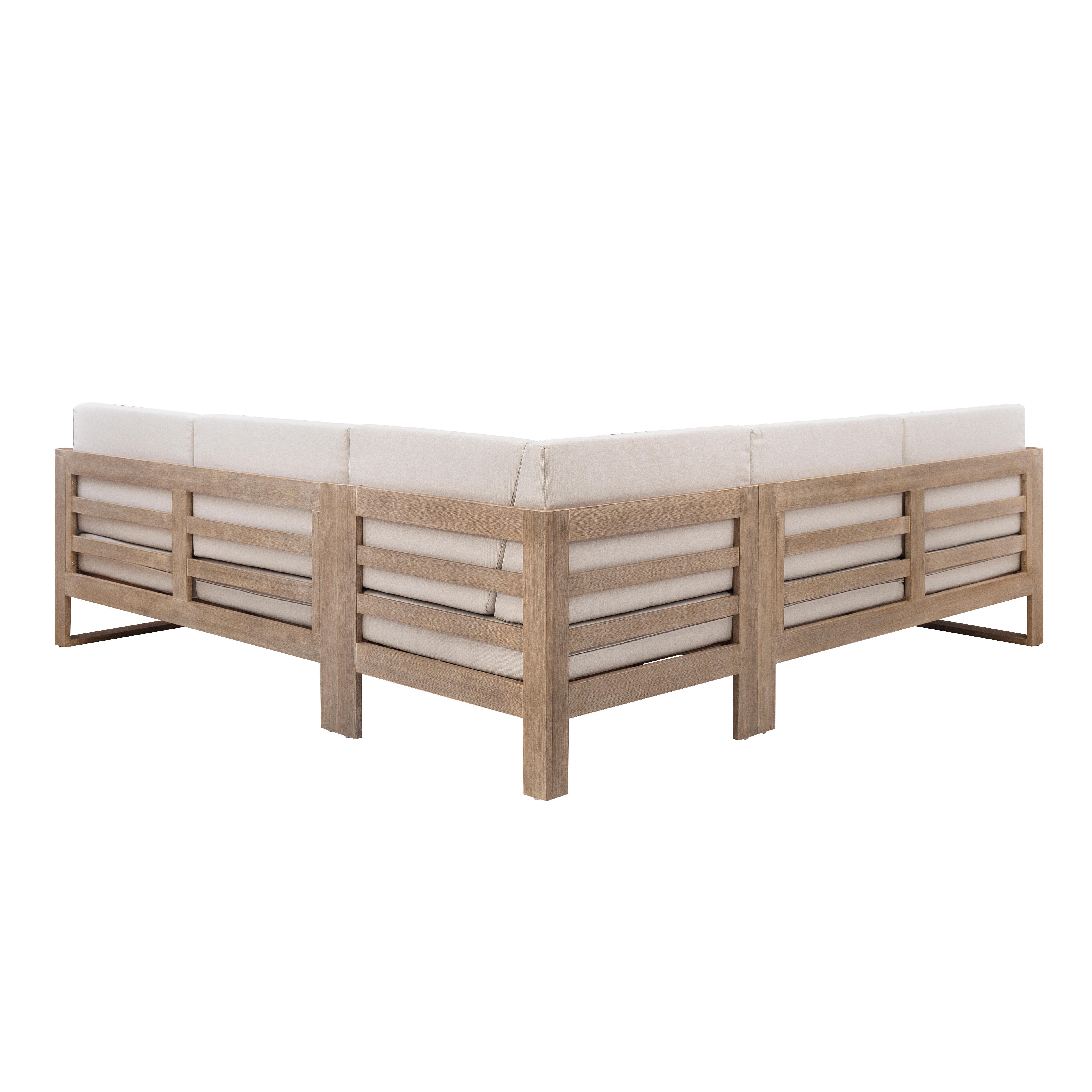 Linon Isles 3 Piece Outdoor  Sectional, , large
