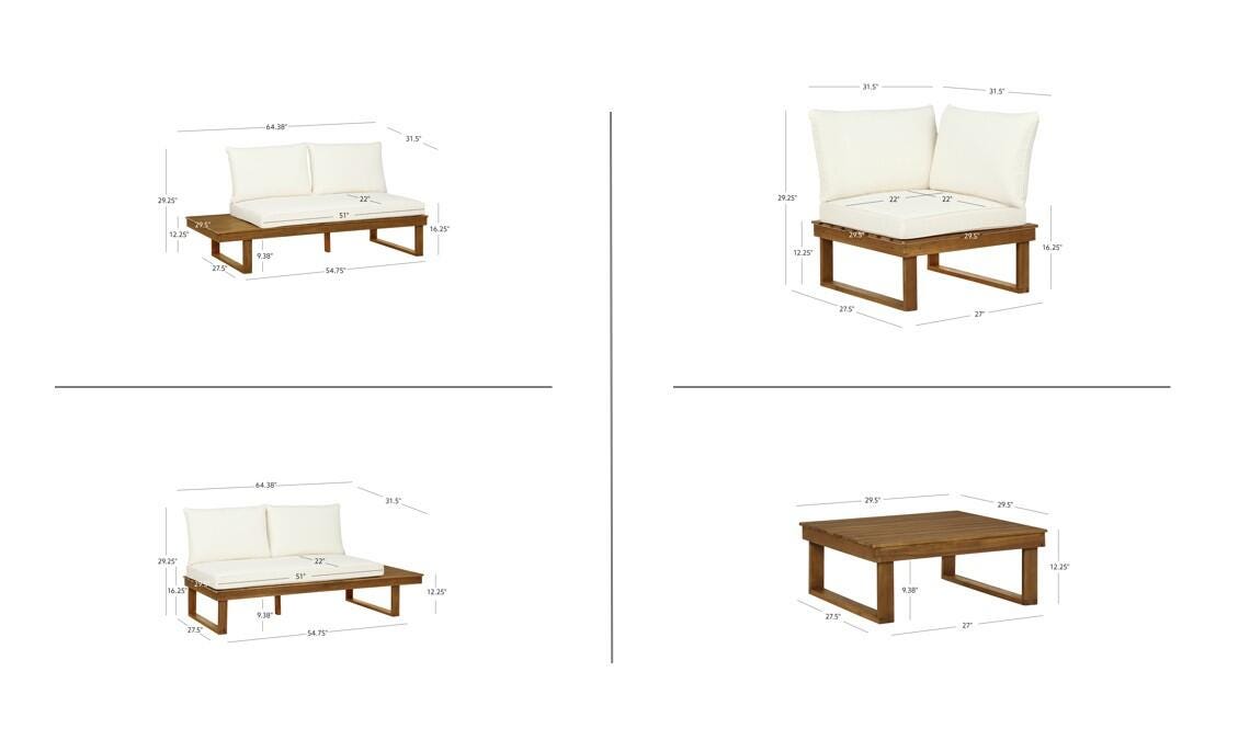 Linon Hollis Outdoor Conversation Set, , large