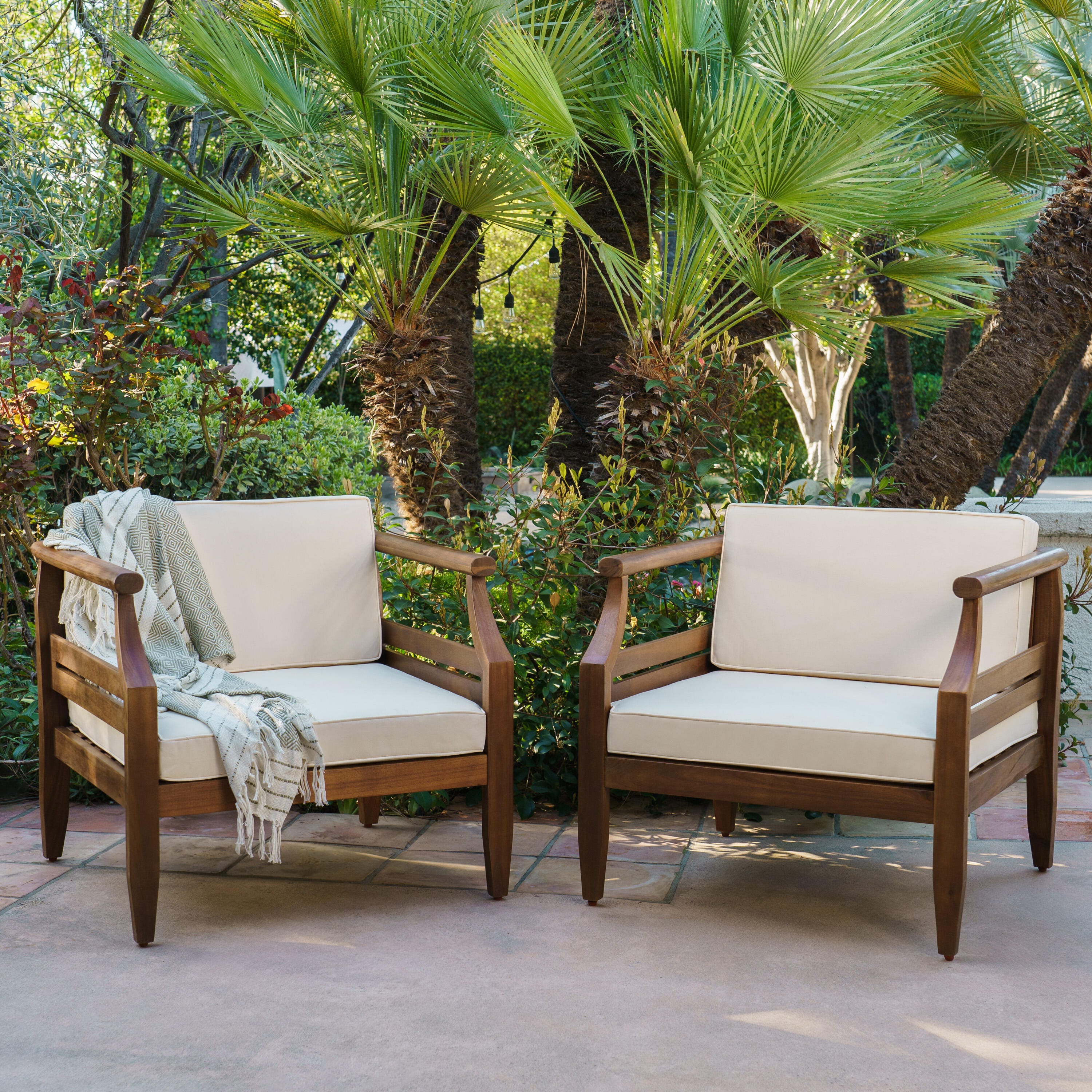Linon Holland Outdoor Lounge Chair (Set of 2), , large