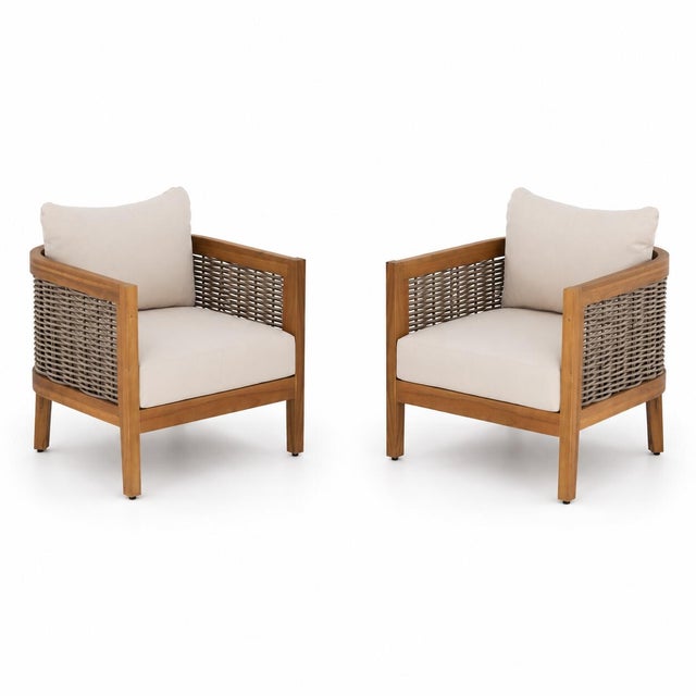 Linon Athens Outdoor Lounge Chair (Set of 2)