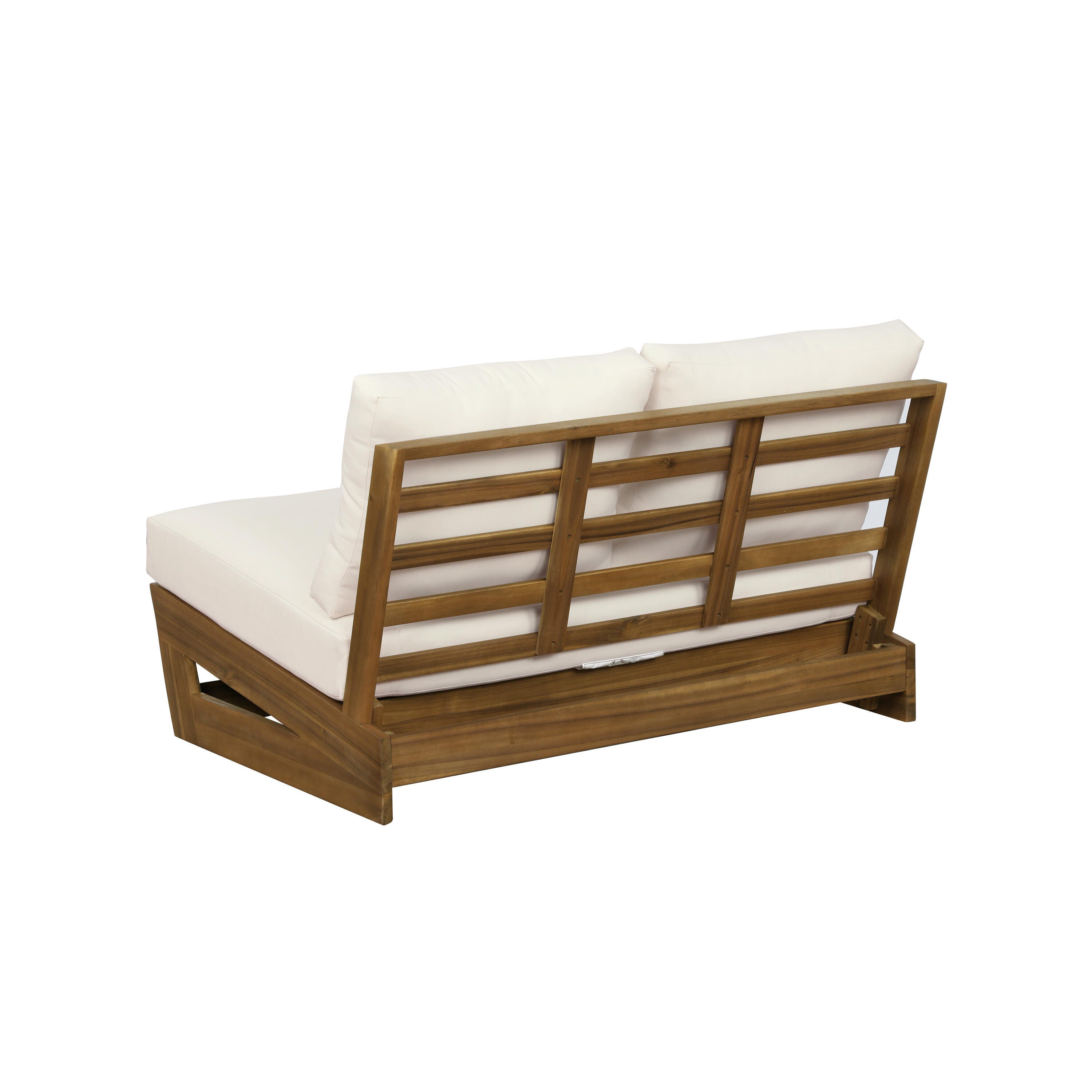 Linon Carmel Outdoor Conversation Set, Brown/Cream, large