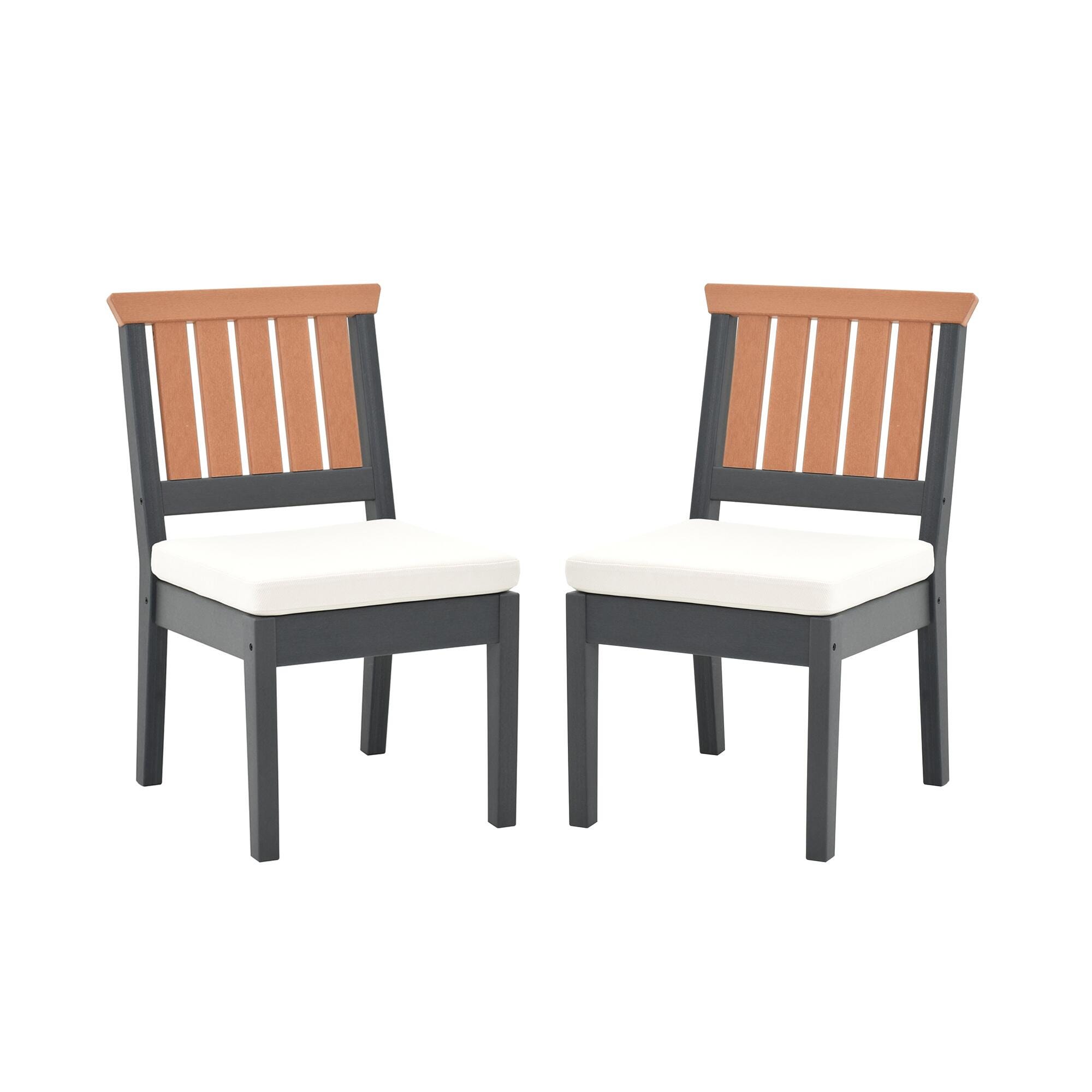 A-Eco Living Outdoor Armless Dining Chair (Set of 2), , large