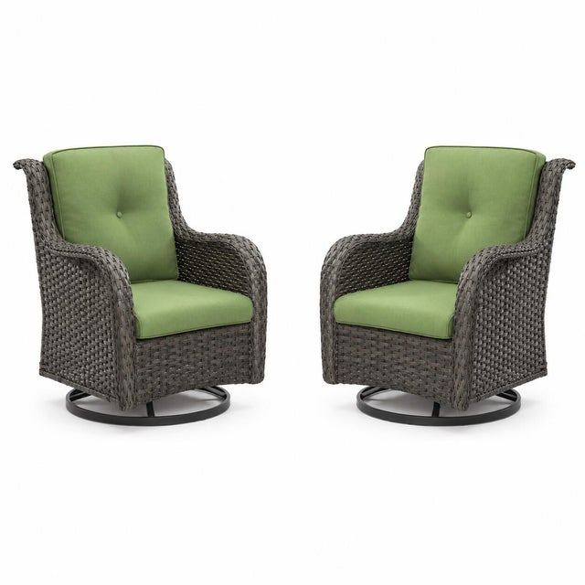 MORN HILL Haven Outdoor Swivel Lounge Chair (Set of 2)