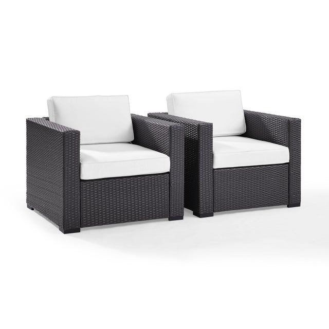 Biscayne 2 Piece Outdoor Wicker Chair Set