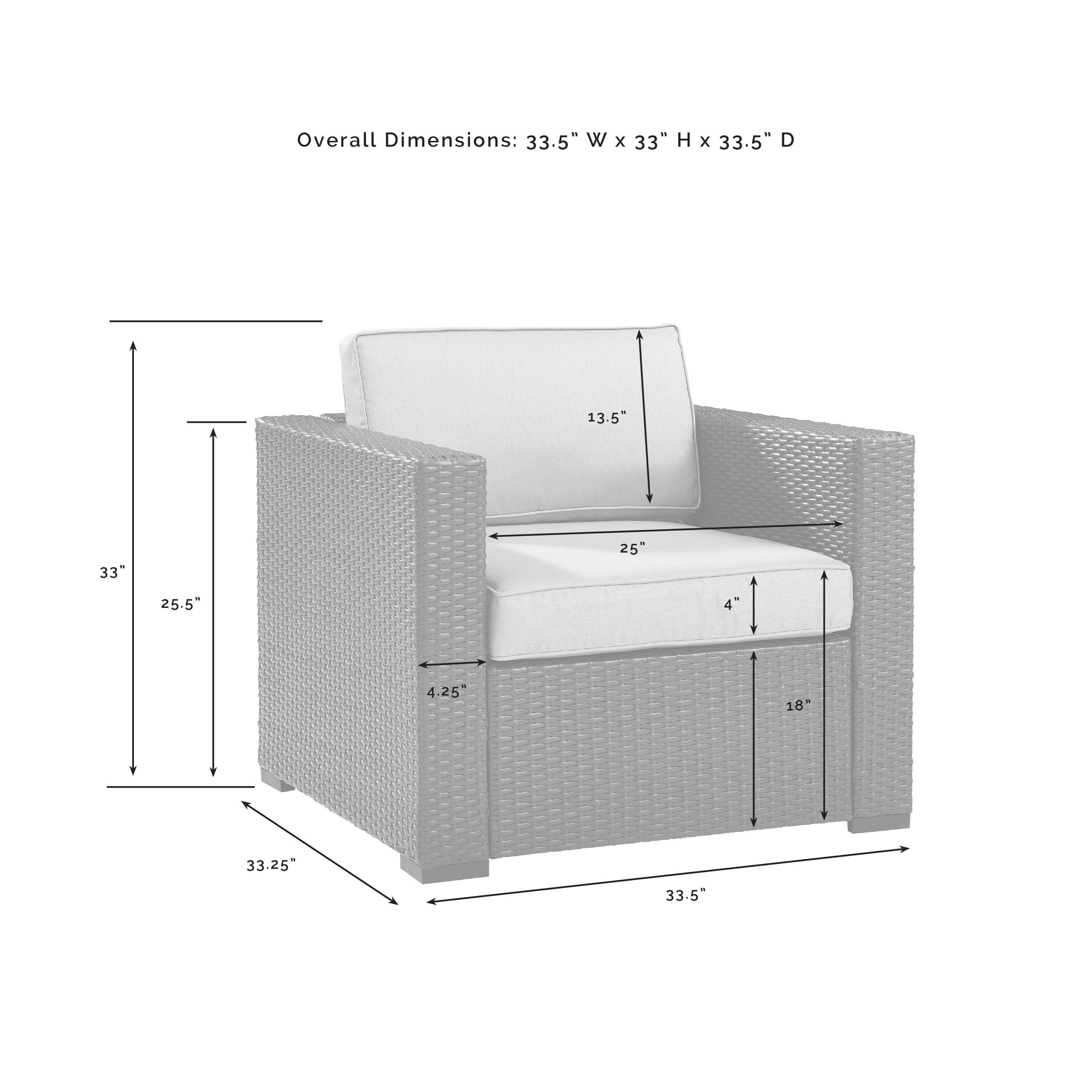 Biscayne 2Pc Outdoor Wicker Chair Set, White, large