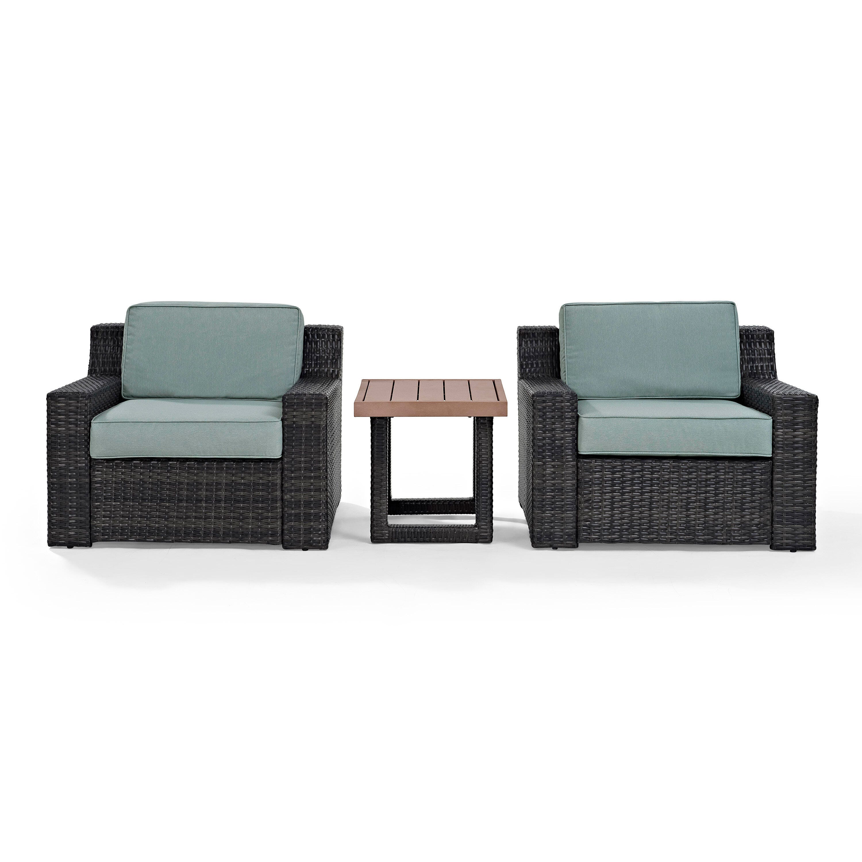 Beaufort 3Pc Outdoor Wicker Chair Set, , large
