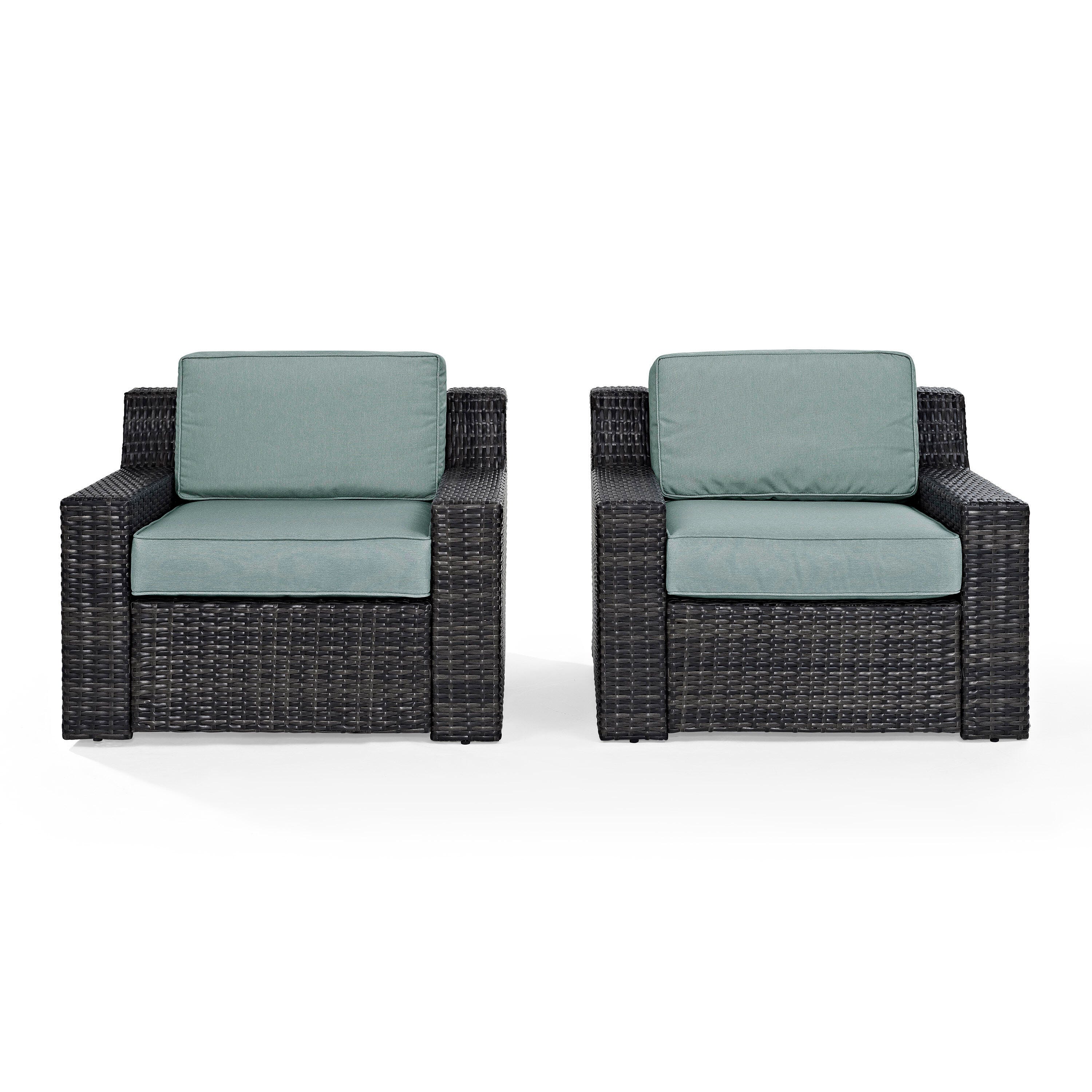 Beaufort 2Pc Outdoor Wicker Chair Set, , large