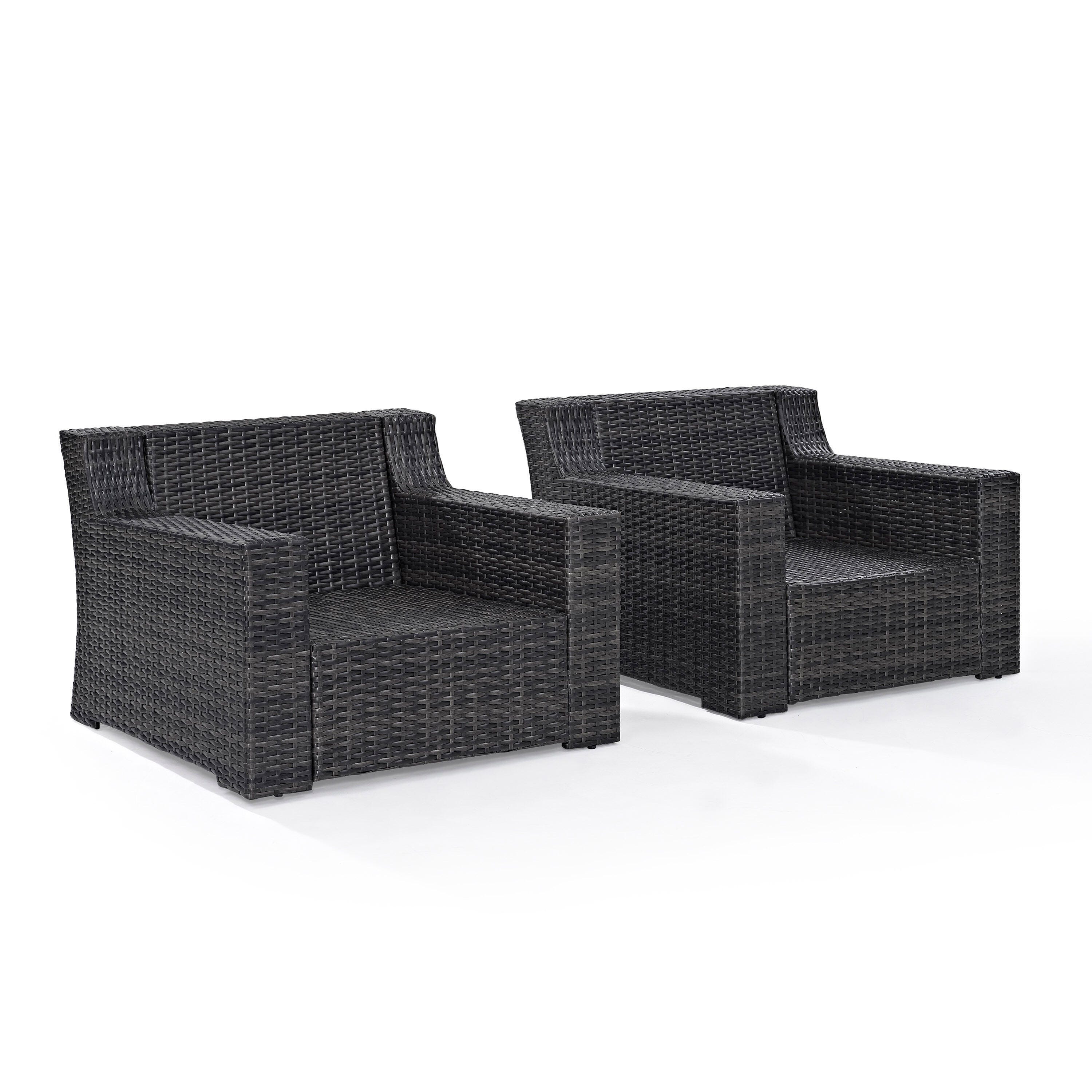 Beaufort 2Pc Outdoor Wicker Chair Set, , large