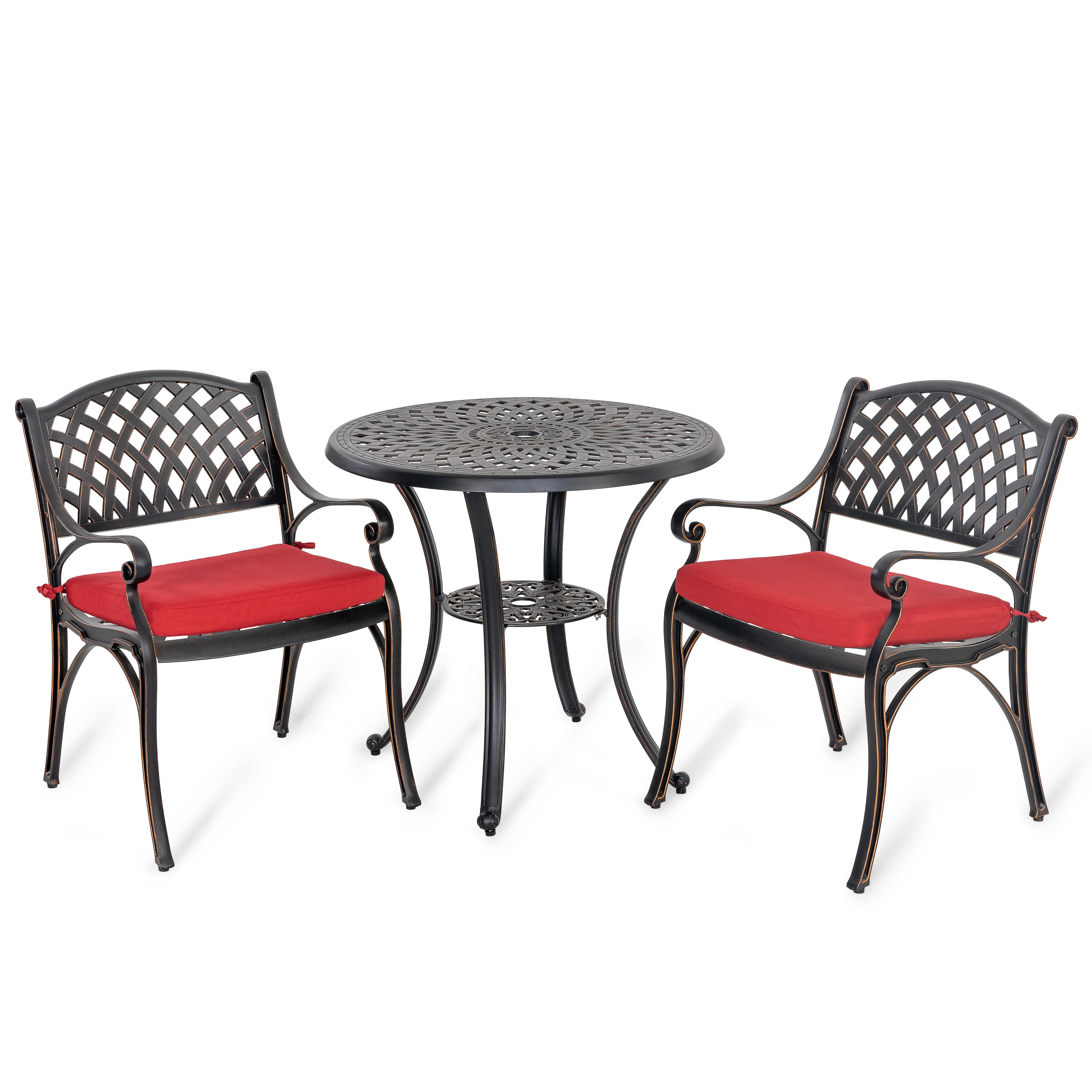 Nuu Garden Nuu Garden 3-Piece Outdoor Bistro Set, , large