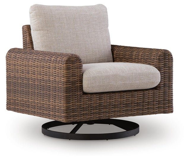 Angel Island Outdoor Swivel Lounge Chair with Cushion