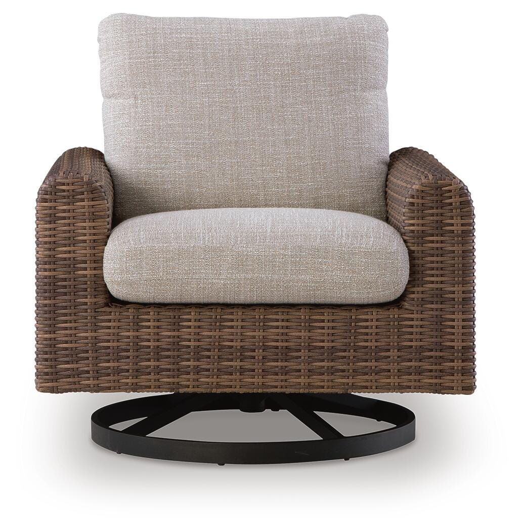 Angel Island Outdoor Swivel Lounge Chair with Cushion - image 3