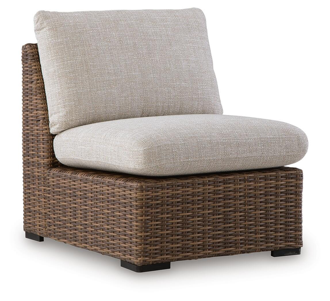 Dolan Creek Outdoor Armless Chair with Cushion - image 2