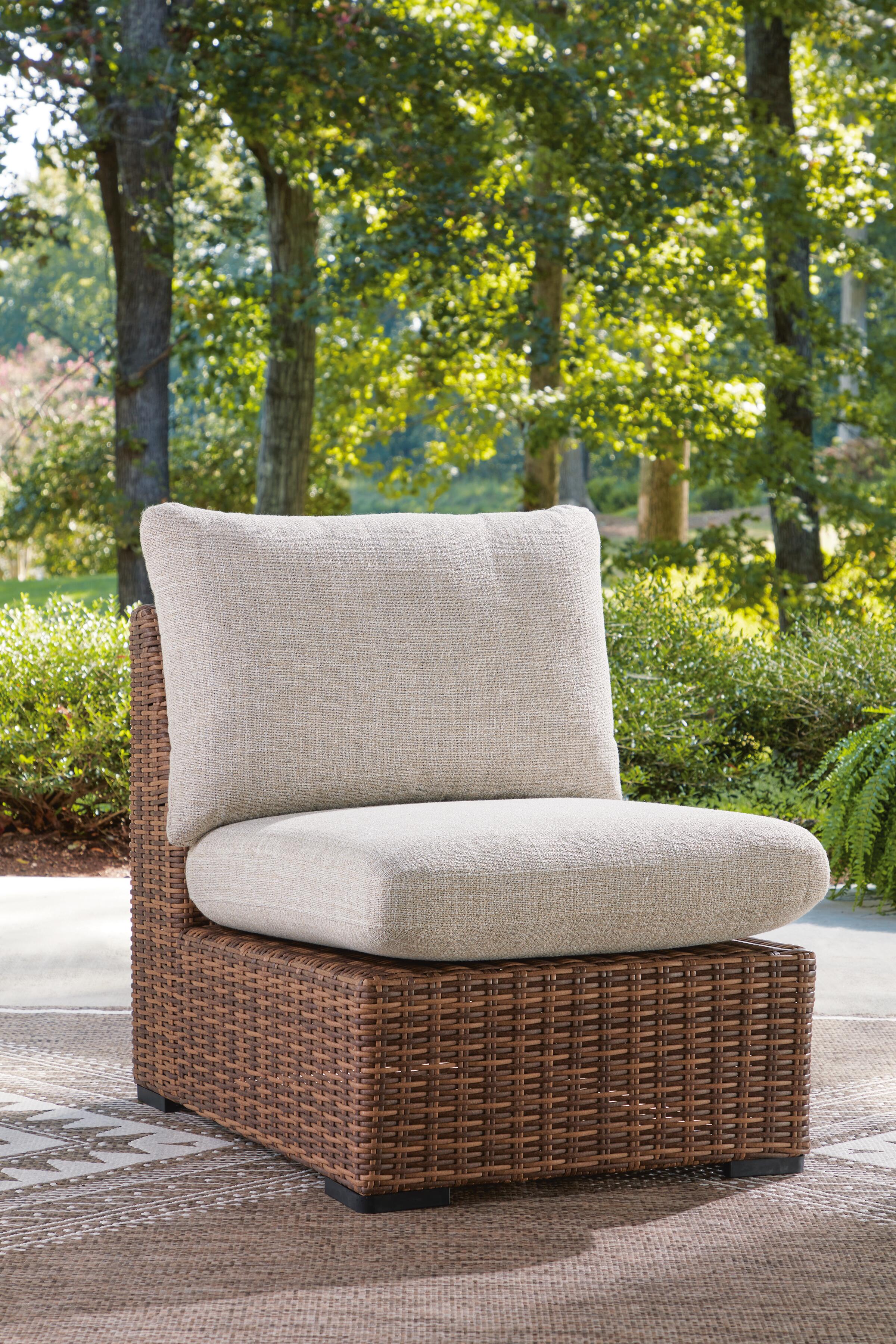 Dolan Creek Outdoor Armless Chair with Cushion - image 1