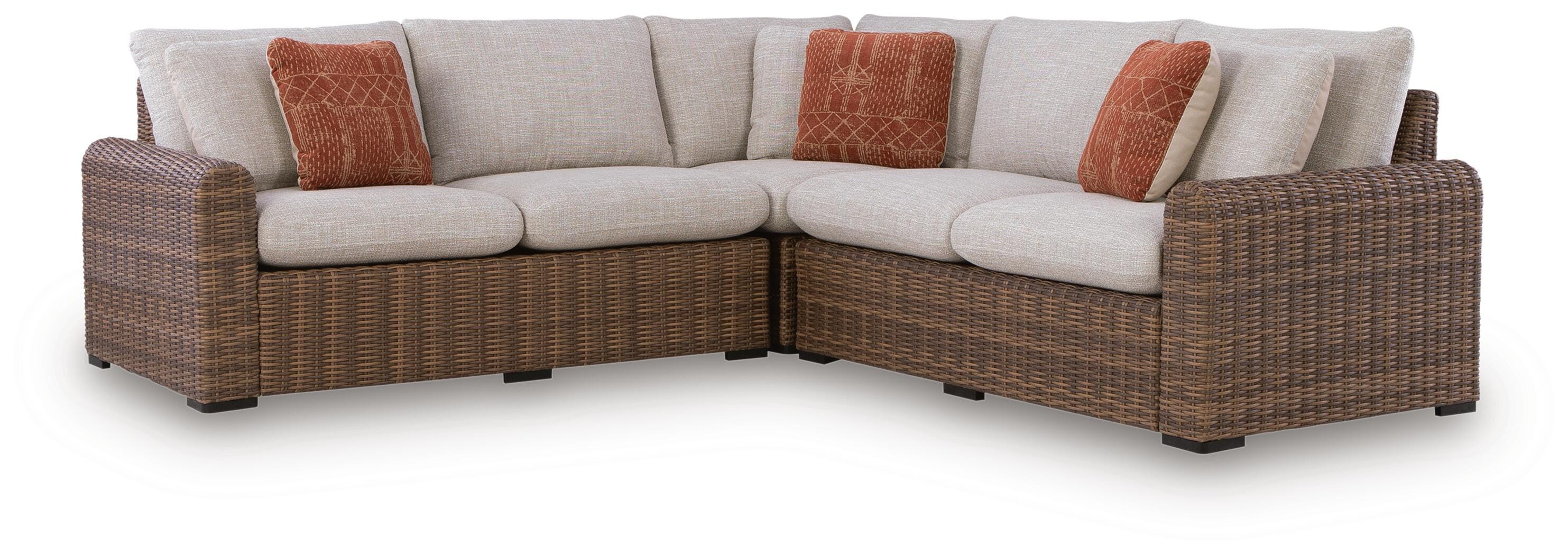 Angel Island 3-Piece Outdoor Sectional, , large