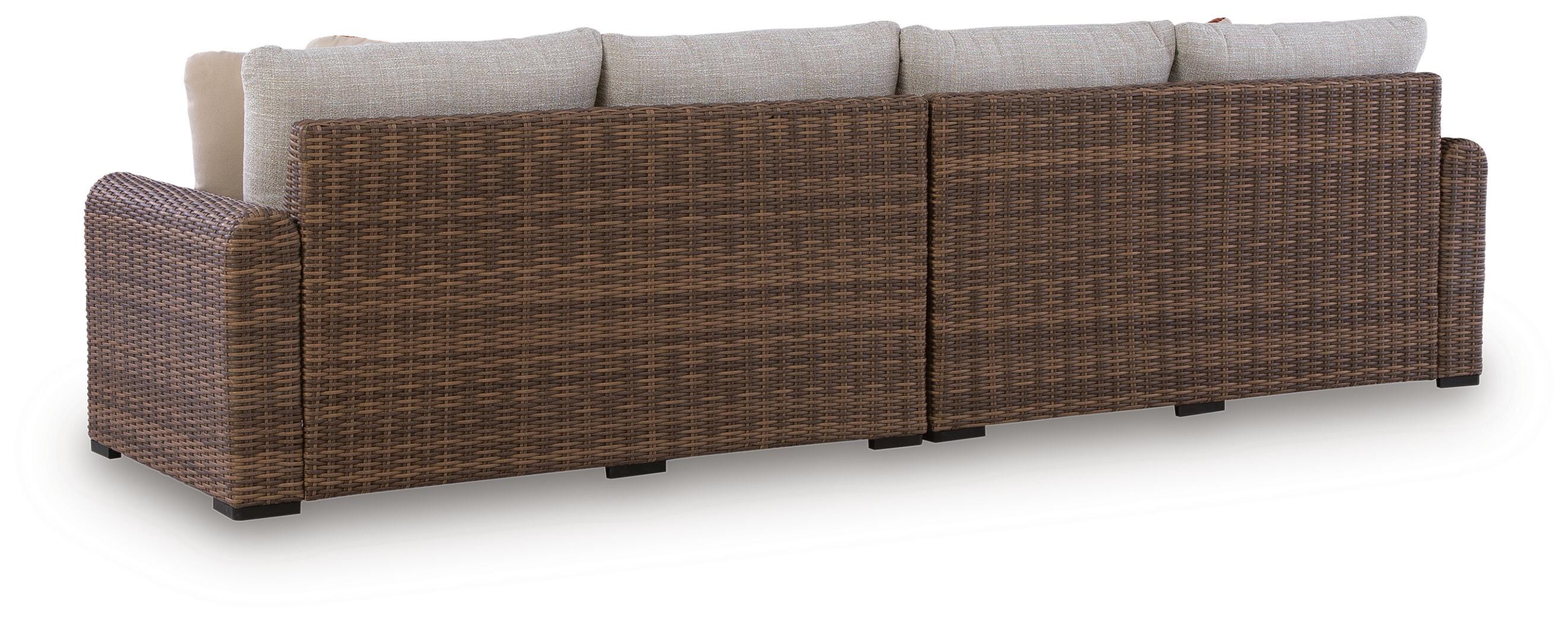 Dolan Creek Outdoor Right and Left-arm Facing Loveseat with Cushion (Set of 2) - image 4