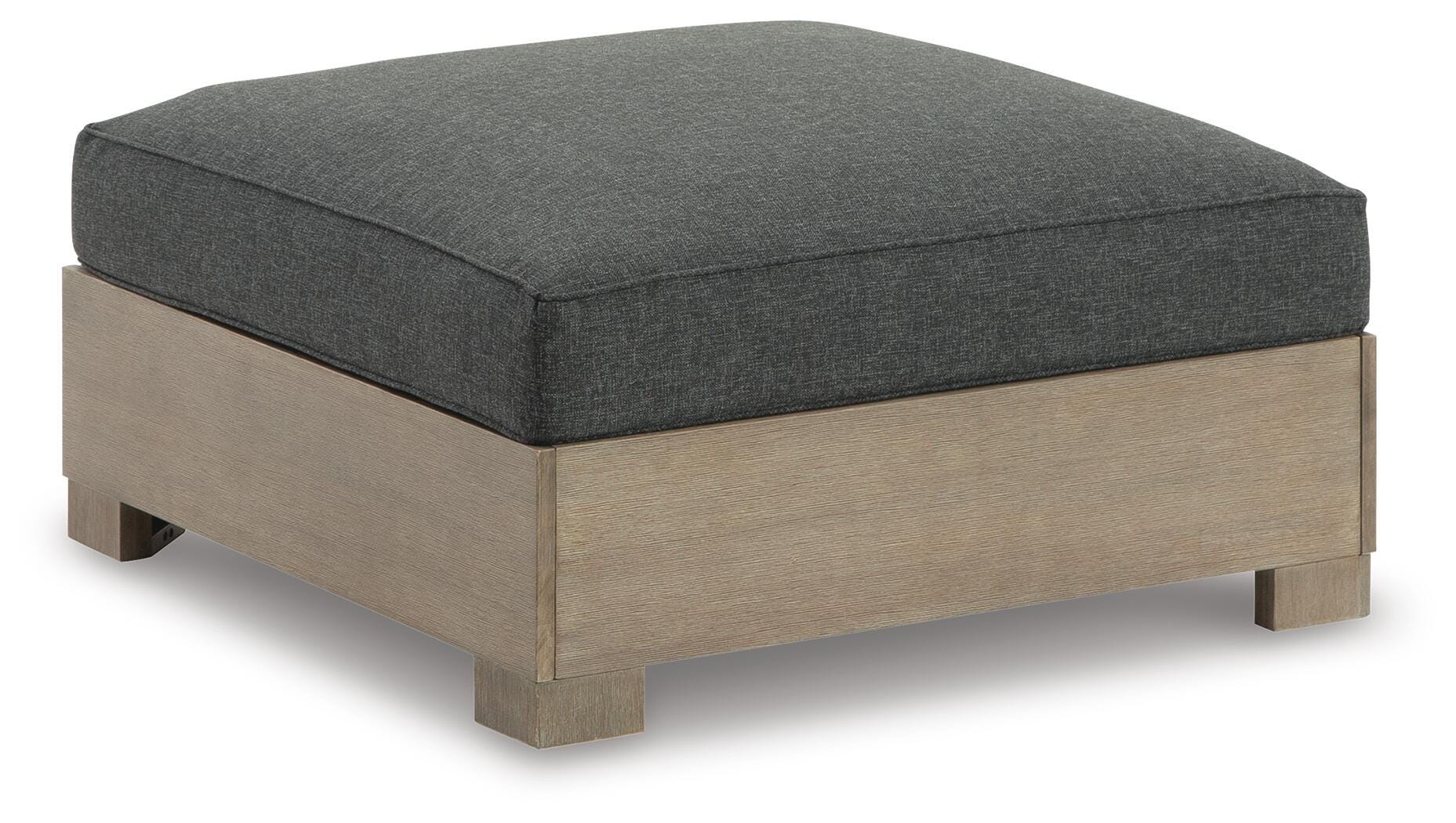 Citrine Park Outdoor Ottoman with Cushion, , large