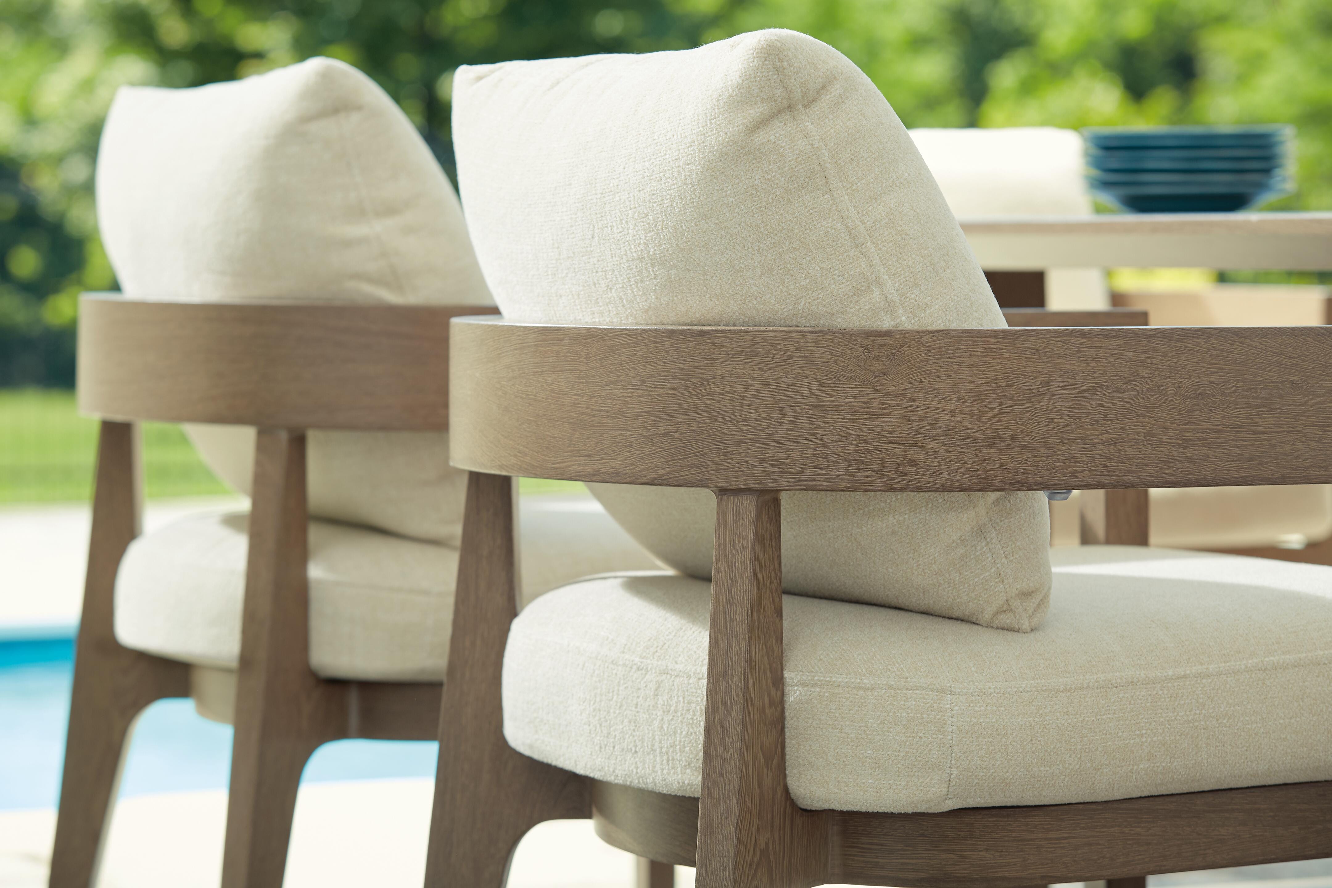 Serene Bay Outdoor Dining Arm Chair with Cushion (Set of 2) - image 12