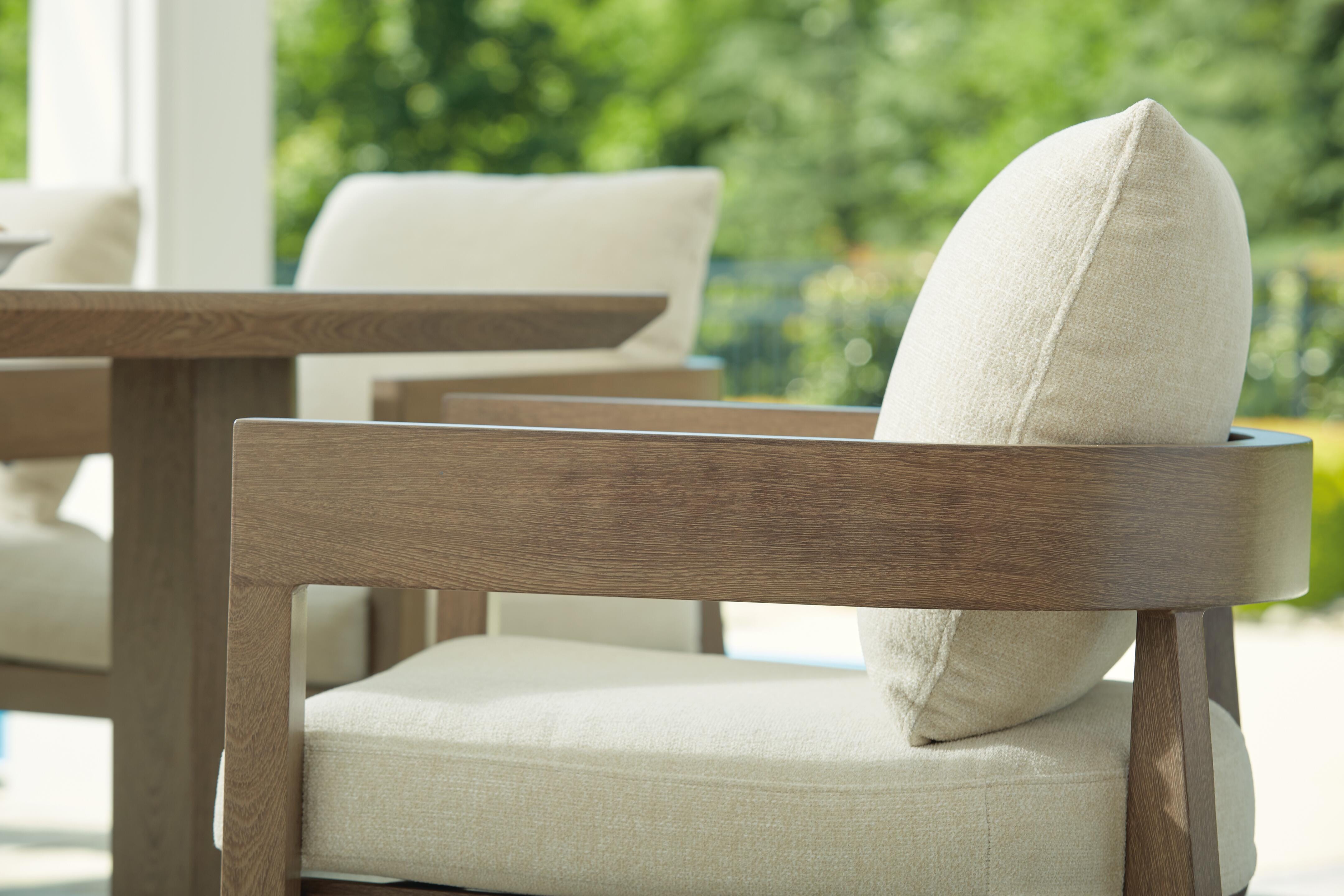 Serene Bay Outdoor Dining Arm Chair with Cushion (Set of 2) - image 14
