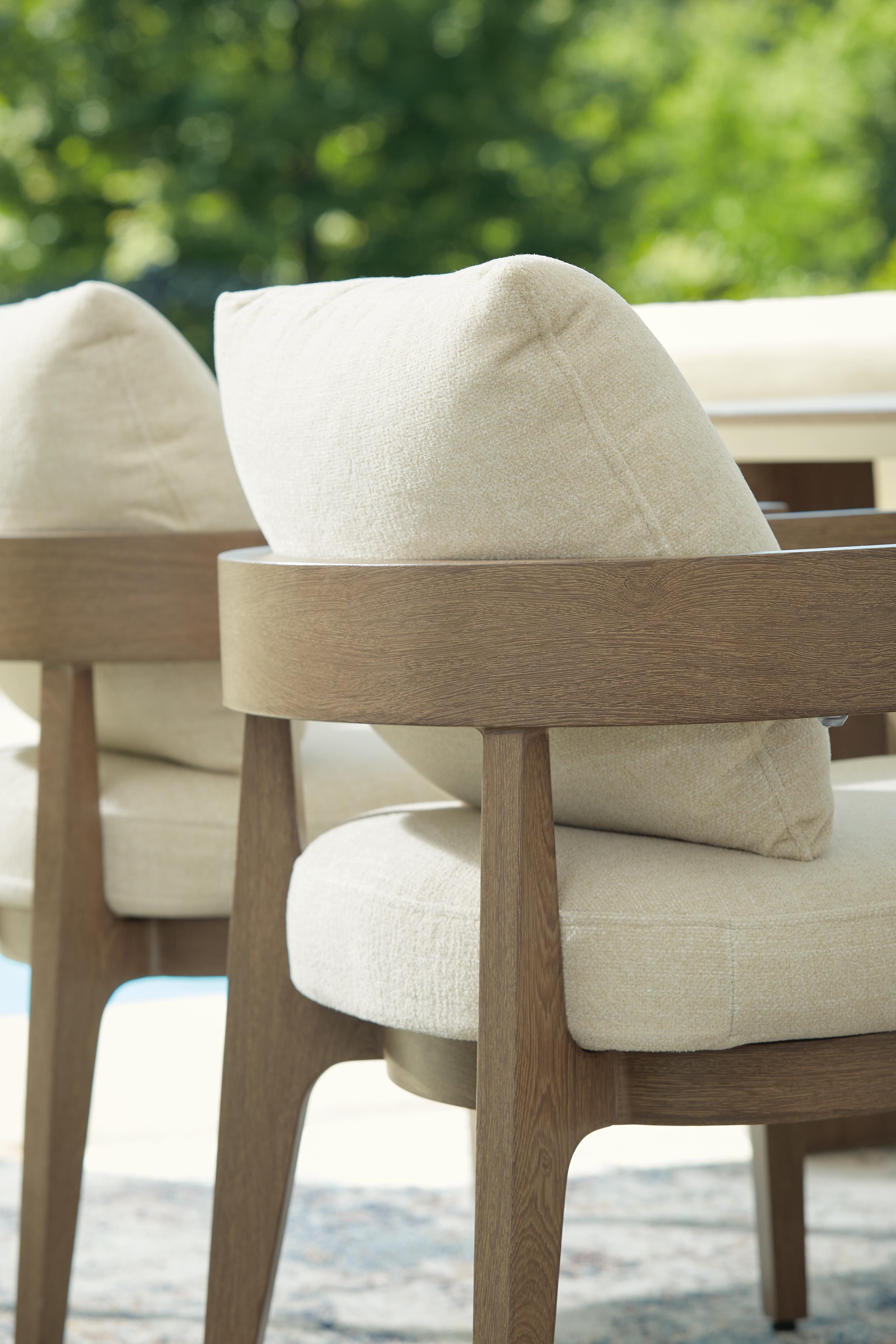 Serene Bay Outdoor Dining Arm Chair with Cushion (Set of 2) - image 15