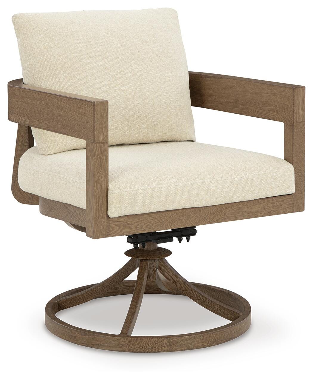 Serene Bay Outdoor Swivel Dining Chair with Cushion (Set of 2) - image 3