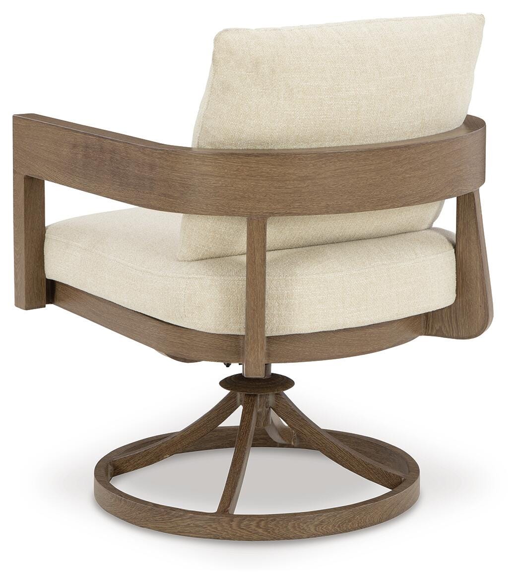 Serene Bay Outdoor Swivel Dining Chair with Cushion (Set of 2) - image 7