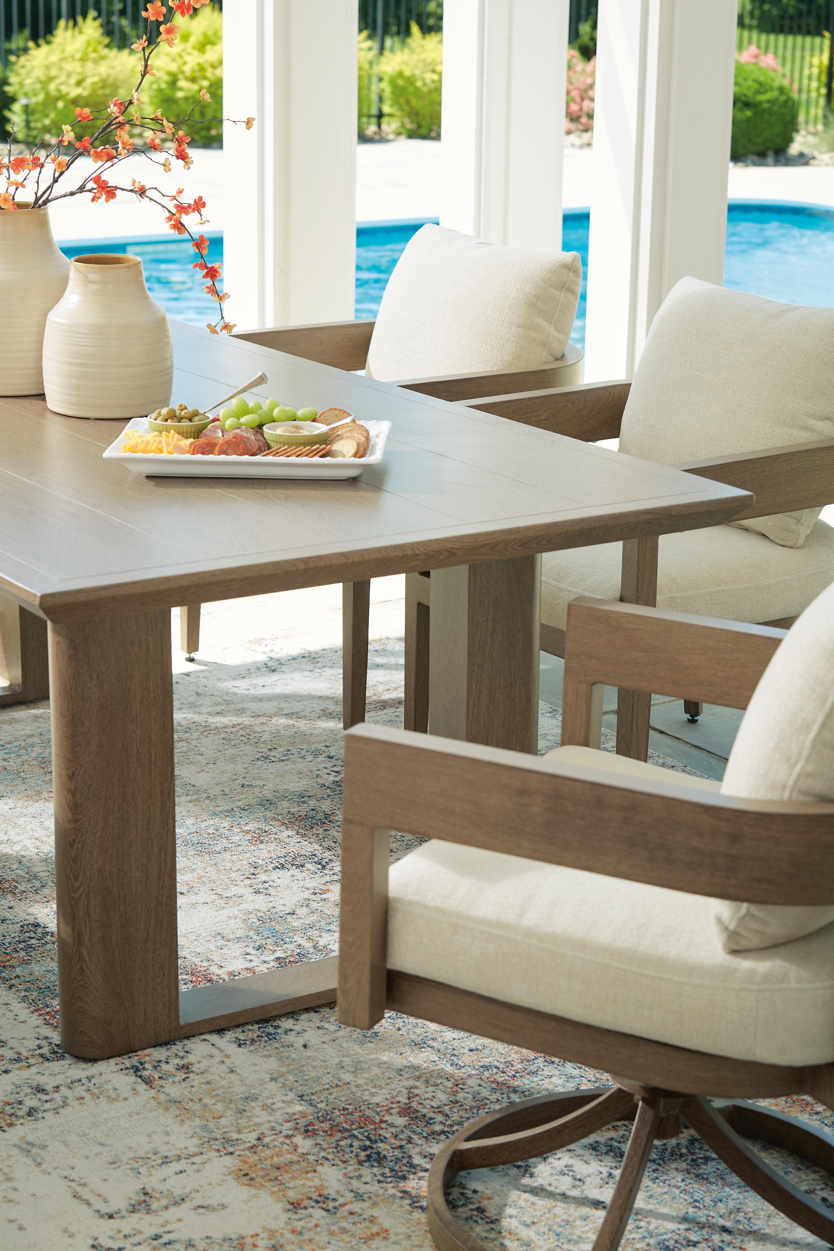 Serene Bay Outdoor Swivel Dining Chair with Cushion (Set of 2) - image 10