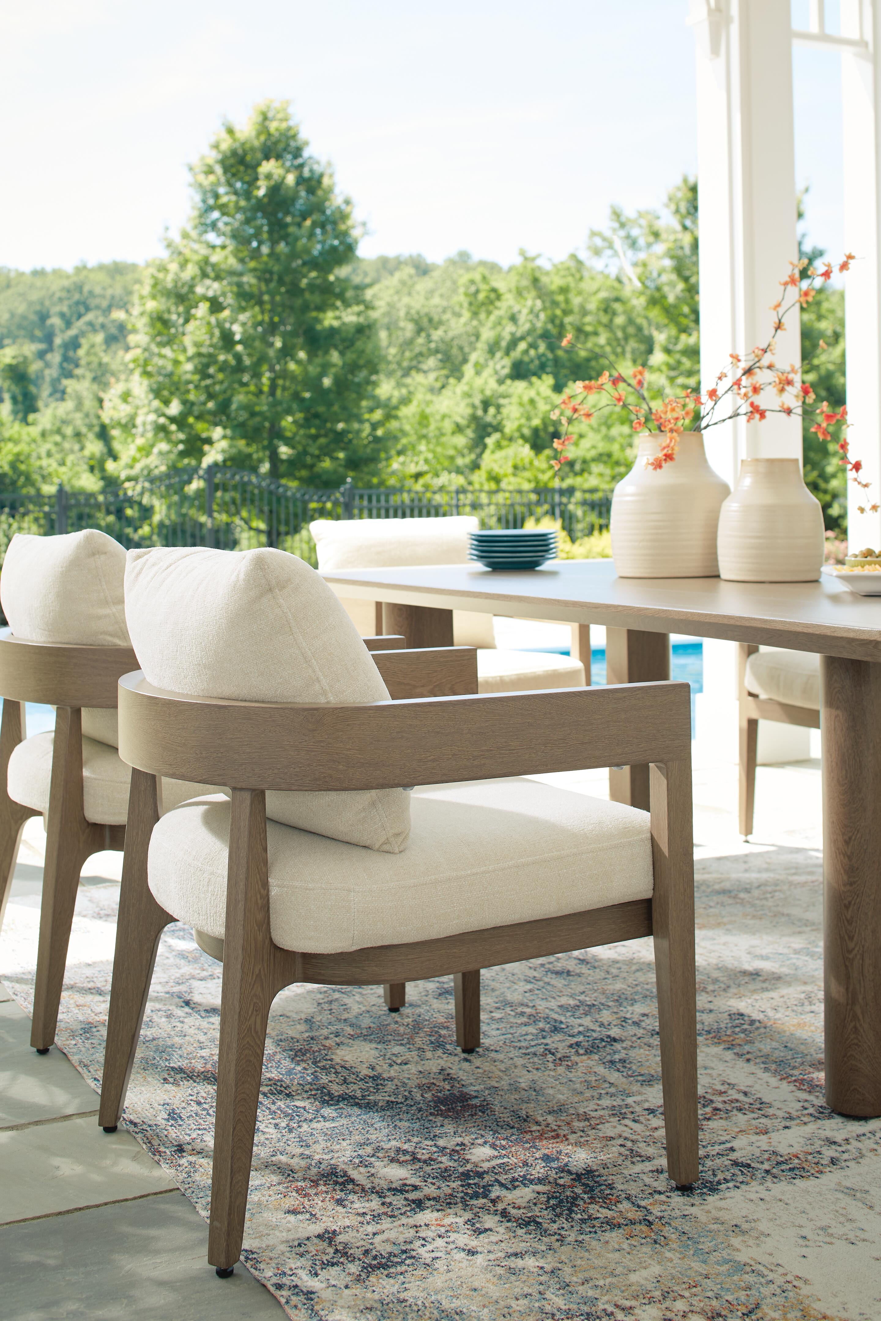 Serene Bay Outdoor Dining Arm Chair with Cushion (Set of 2) - image 8