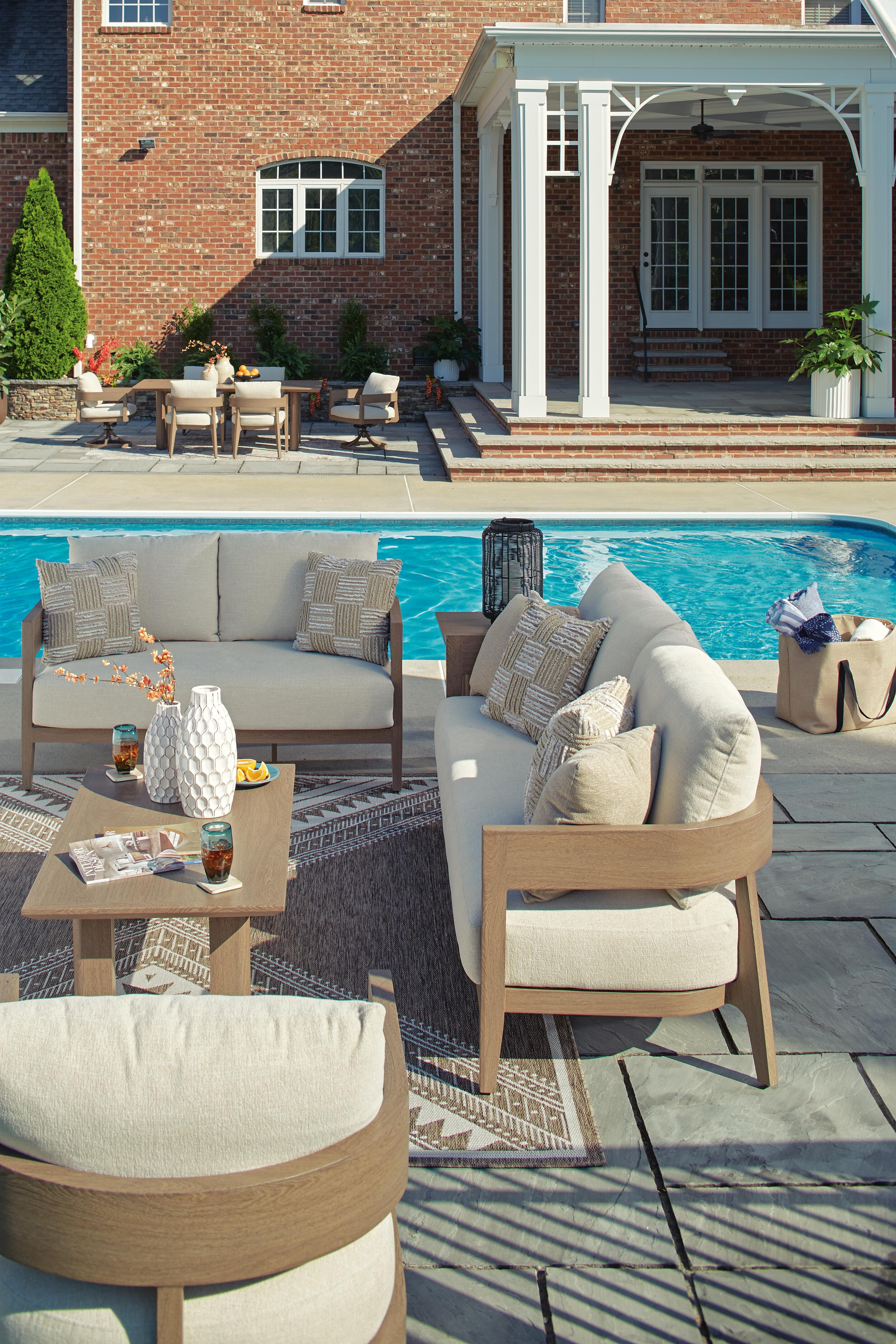 Serene Bay Outdoor Loveseat with Cushion - image 9