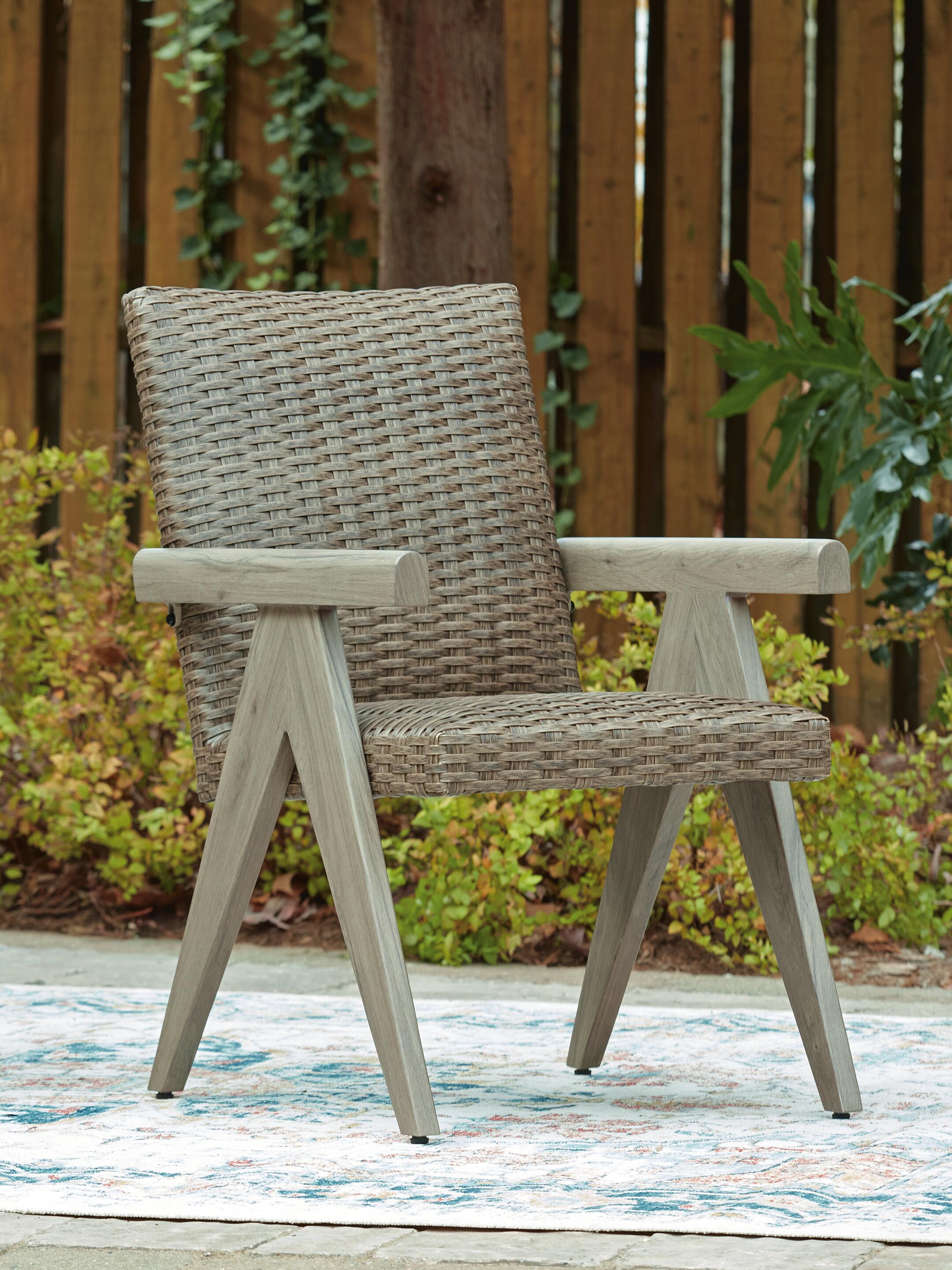 Carisbo Outdoor Dining Table and 4 Chairs, , large