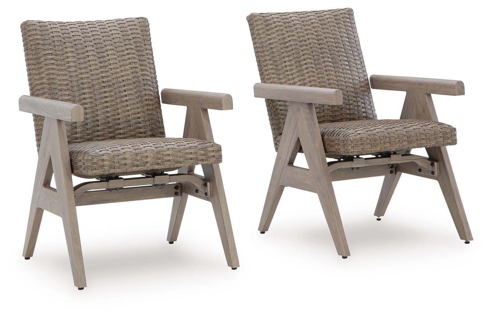 Carisbo Outdoor Rocking Arm Chair (Set of 2), , large