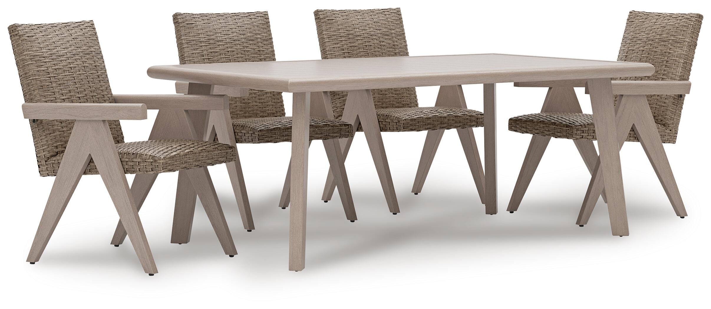 Carisbo Outdoor Dining Table and 4 Chairs