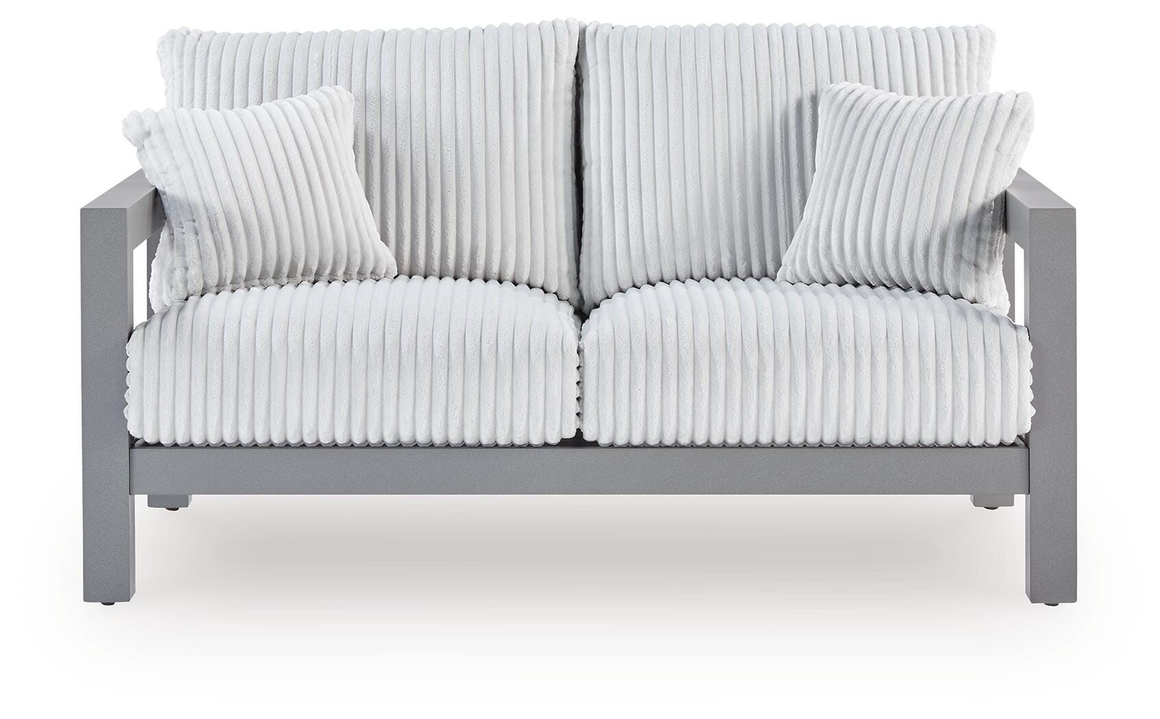 Moonlight View Outdoor Loveseat with Cushion, , large