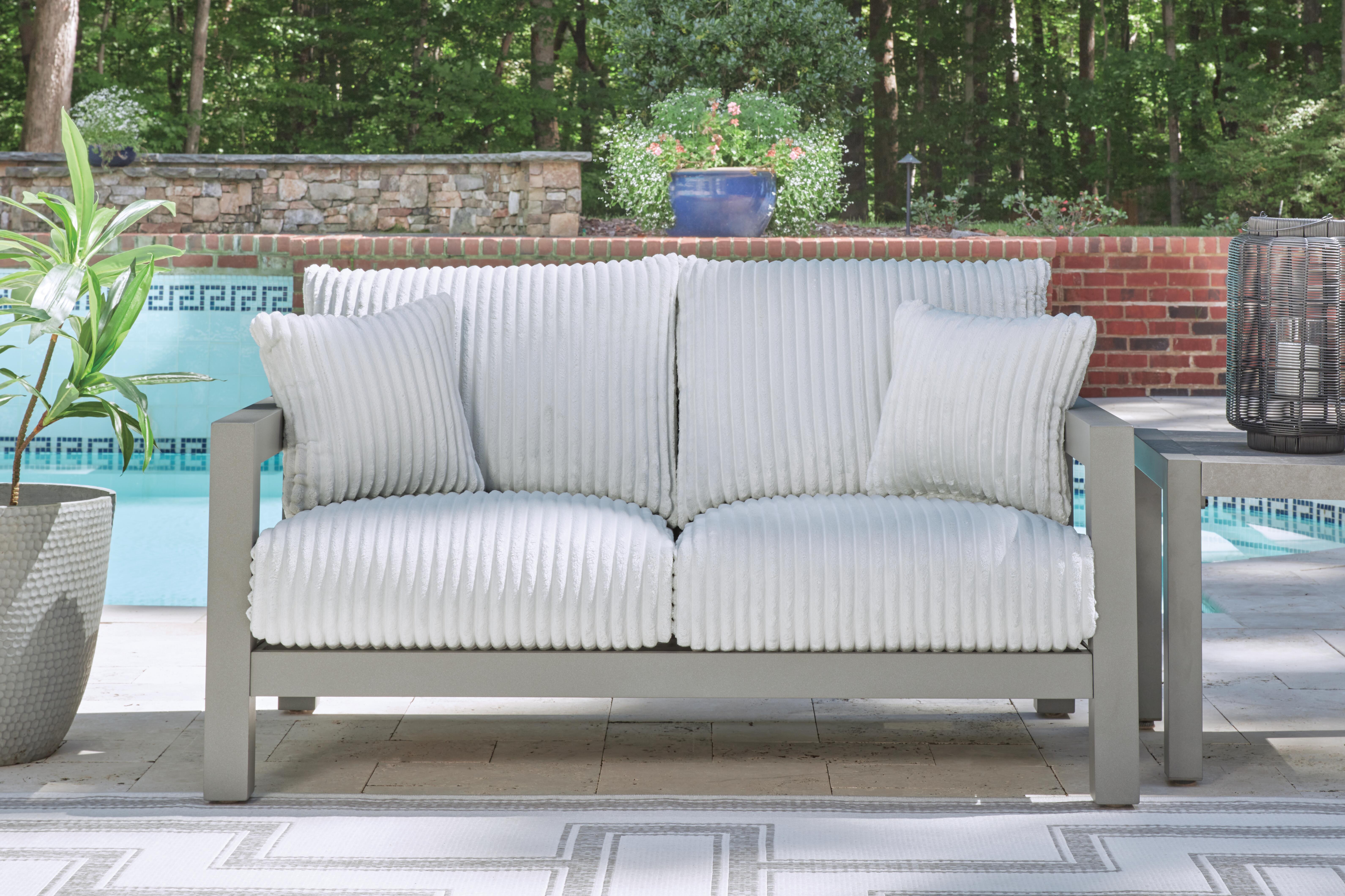 Moonlight View Outdoor Loveseat with 2 Lounge Chairs, , large