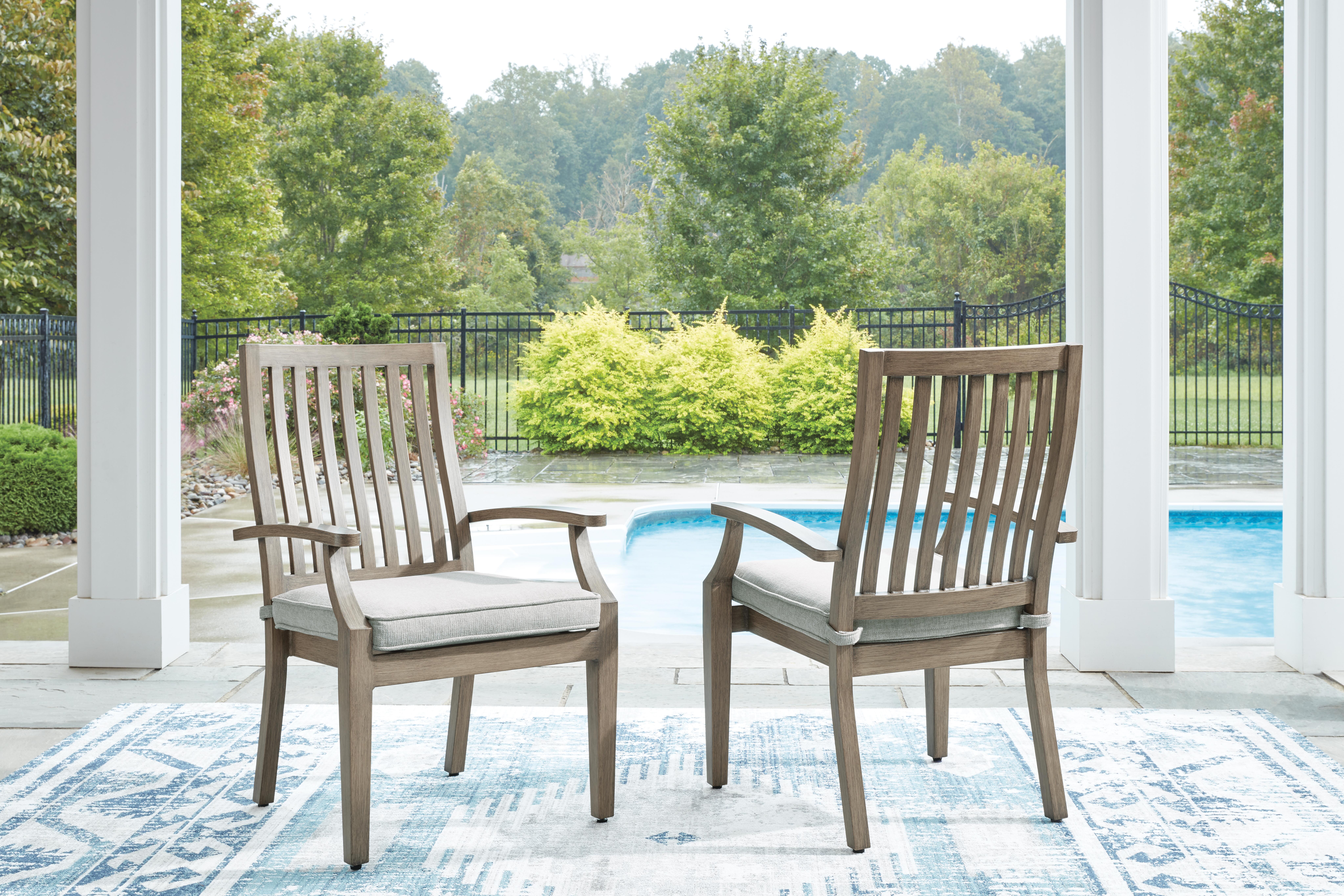 Rainier Ranch Outdoor Dining Table and 6 Chairs, , large