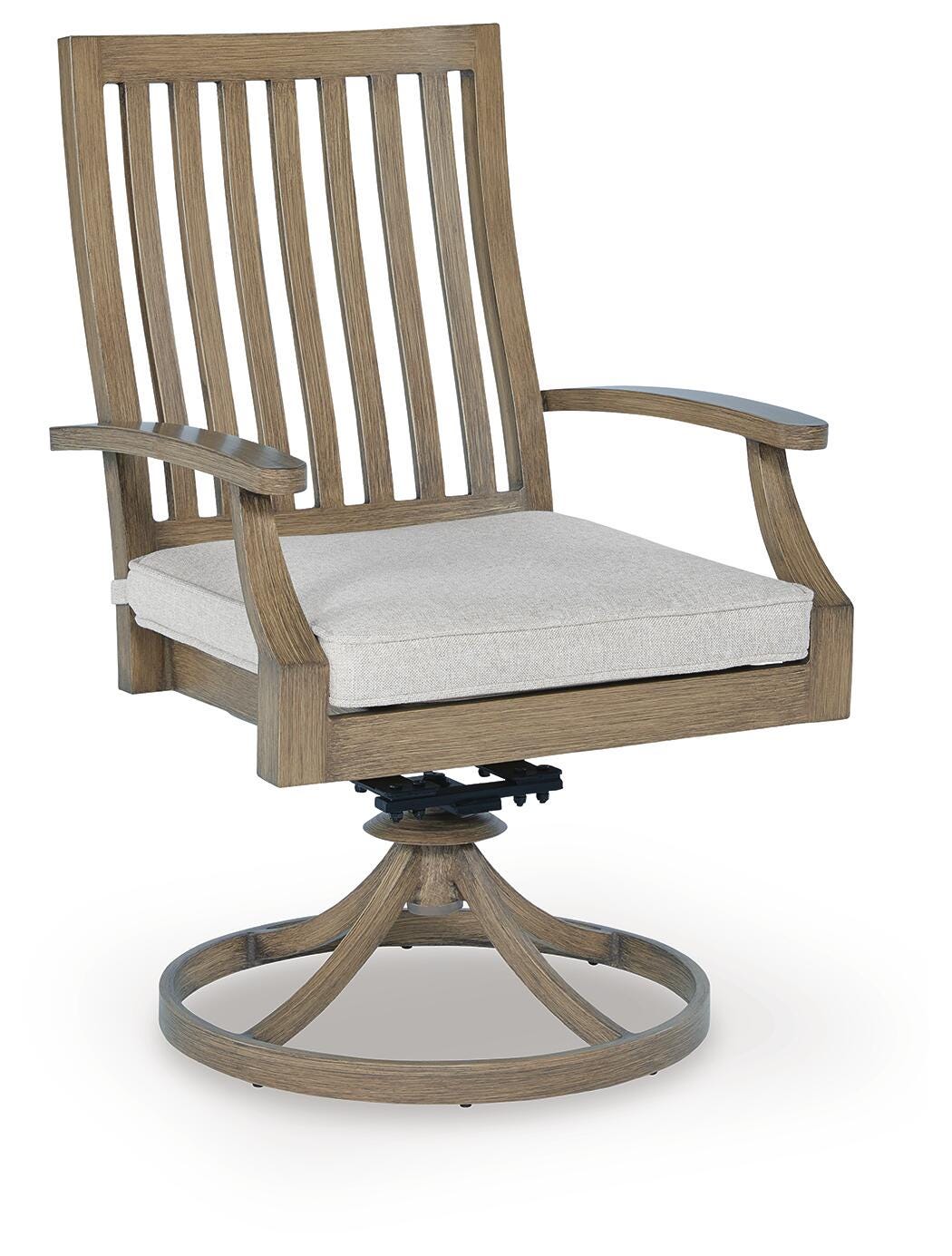 Rainier Ranch Outdoor Swivel Chair with Cushion (Set of 2) - image 3