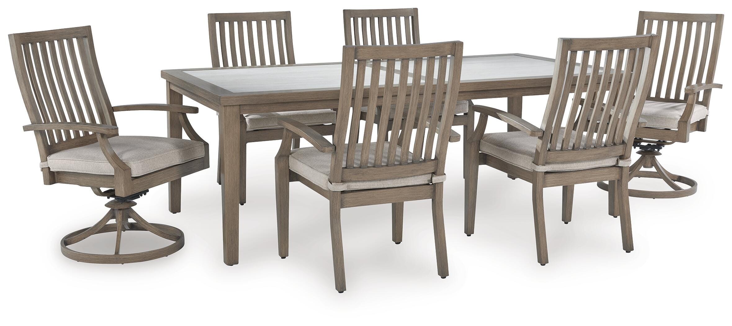 Rainier Ranch Outdoor Dining Table and 6 Chairs