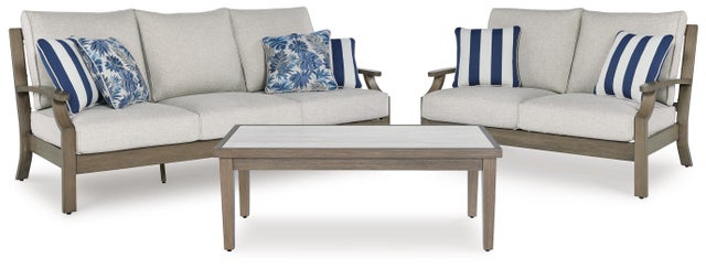 Rainier Ranch Outdoor Sofa and Loveseat with Coffee Table