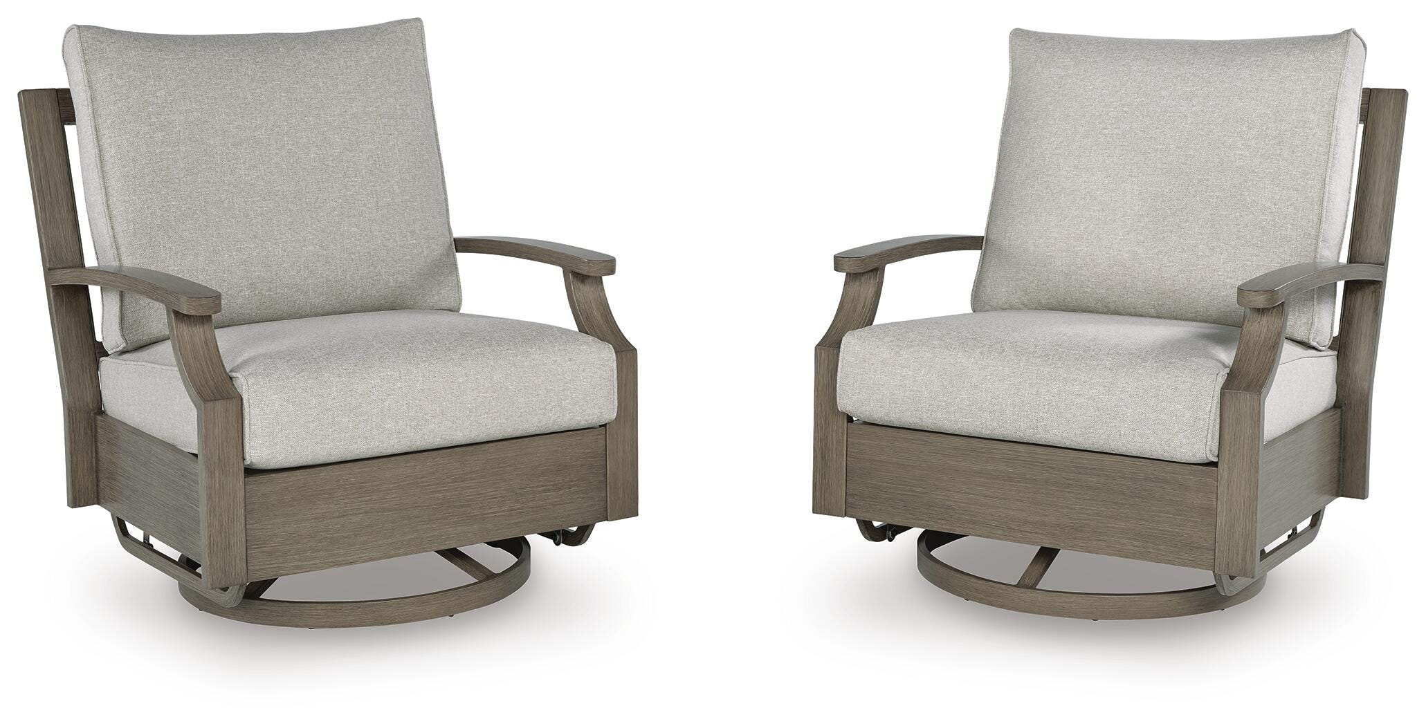 Rainier Ranch Outdoor Swivel Glider Chair with Cushion - image 2