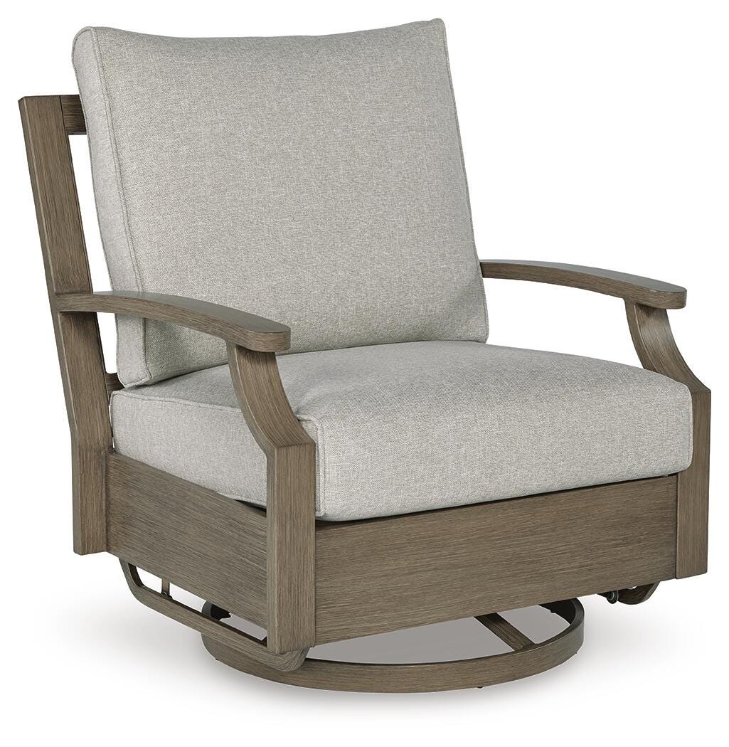 Rainier Ranch Outdoor Swivel Glider Chair with Cushion - image 3
