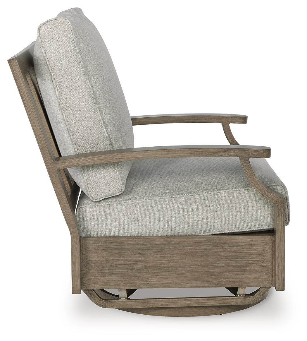 Rainier Ranch Outdoor Swivel Glider Chair with Cushion - image 5