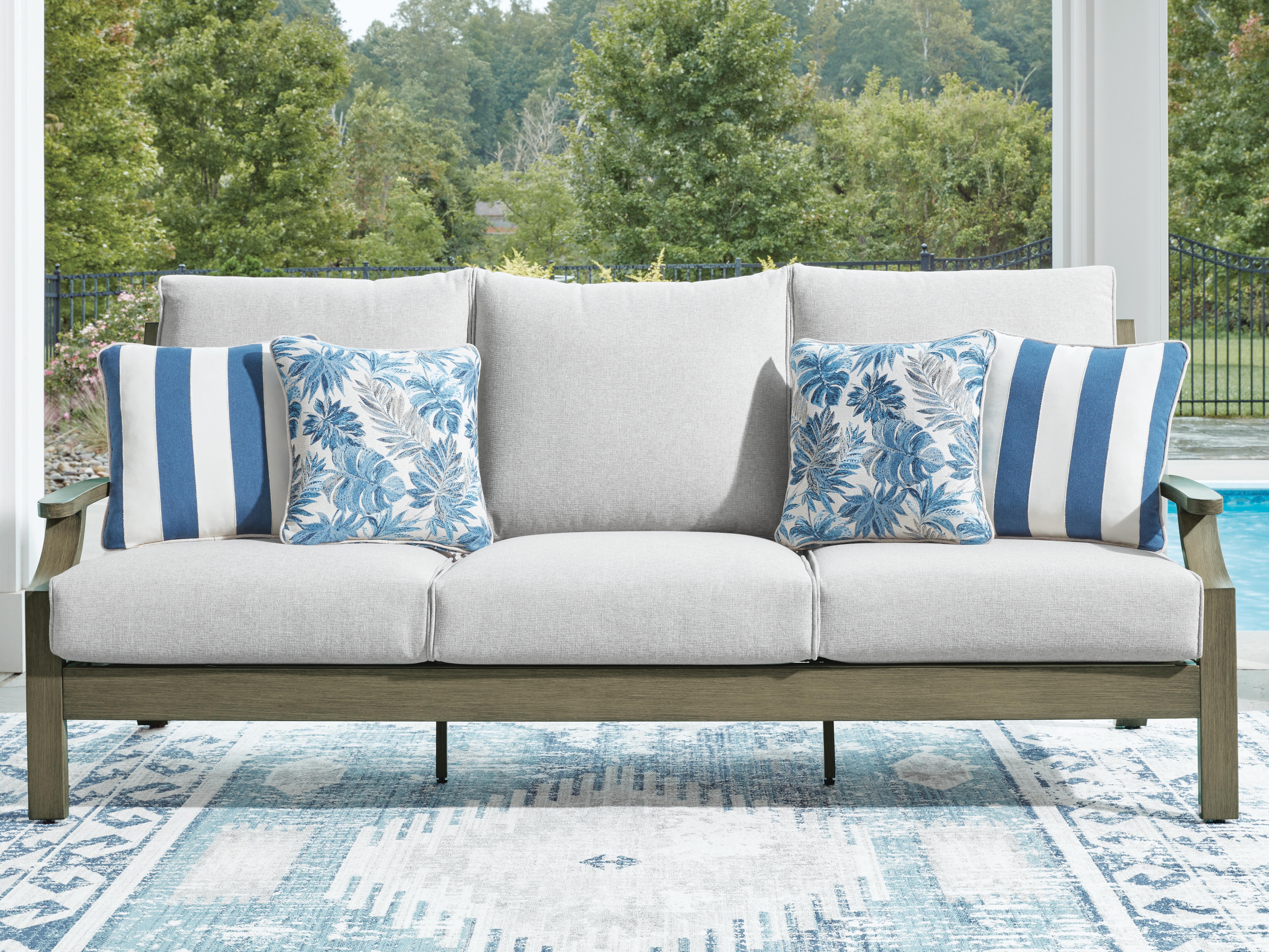 Rainier Ranch Outdoor Sofa with Cushion - image 1