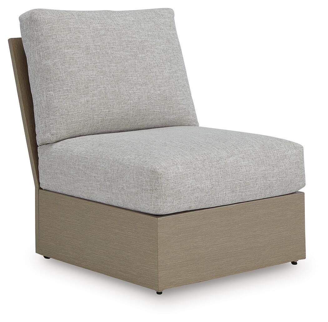 Kimpton Isle Outdoor Armless Chair with Cushion - image 1