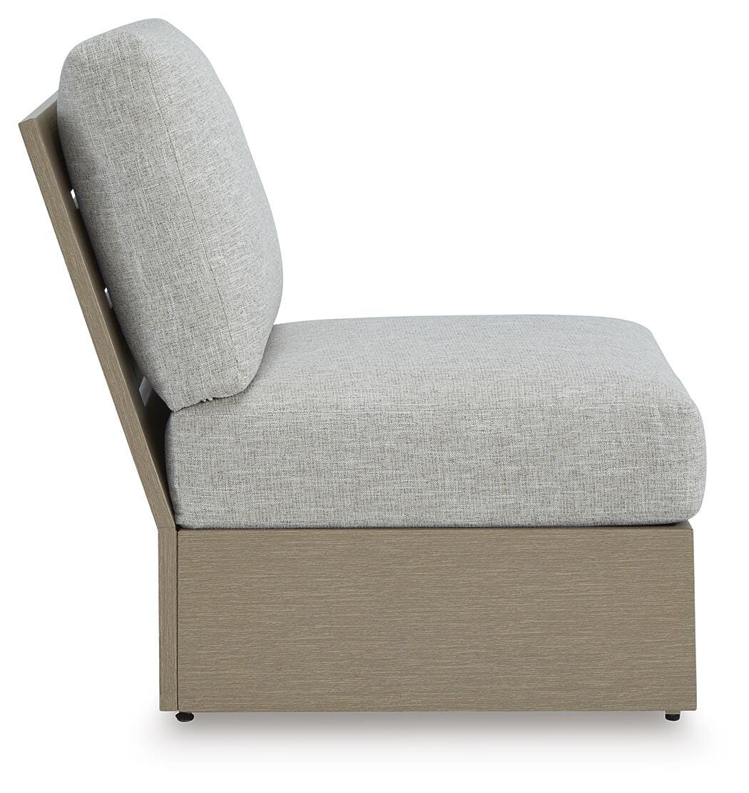 Kimpton Isle Outdoor Armless Chair with Cushion - image 4