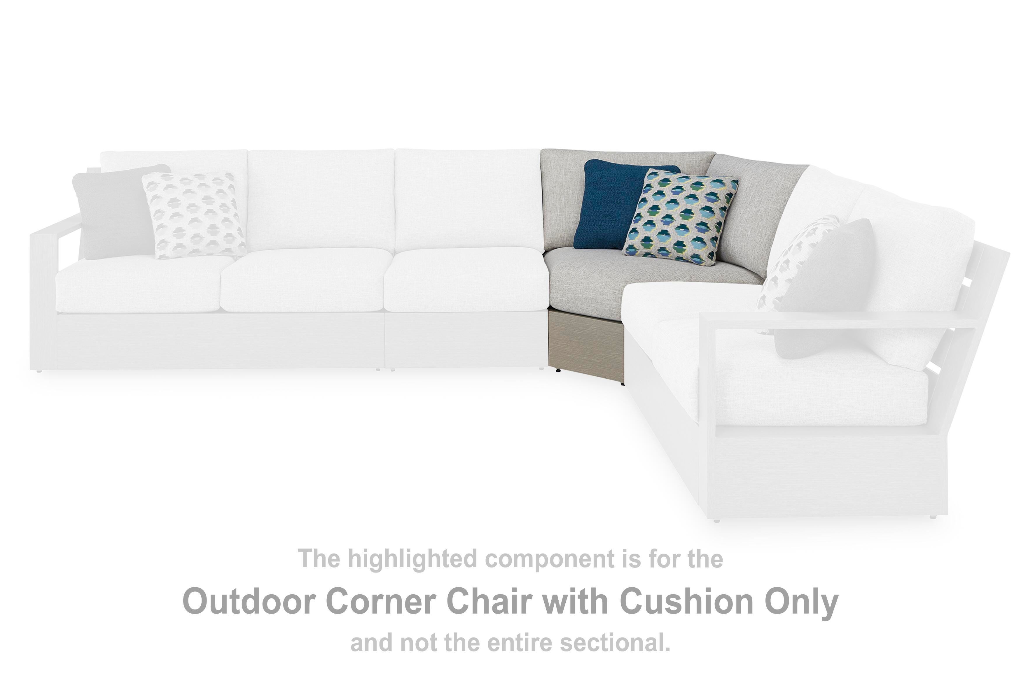 Kimpton Isle Outdoor Corner Chair with Cushion - image 2