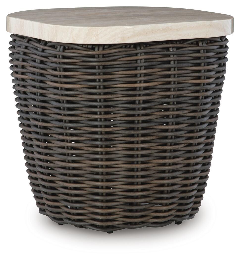 Kimora Outdoor End Table, , large