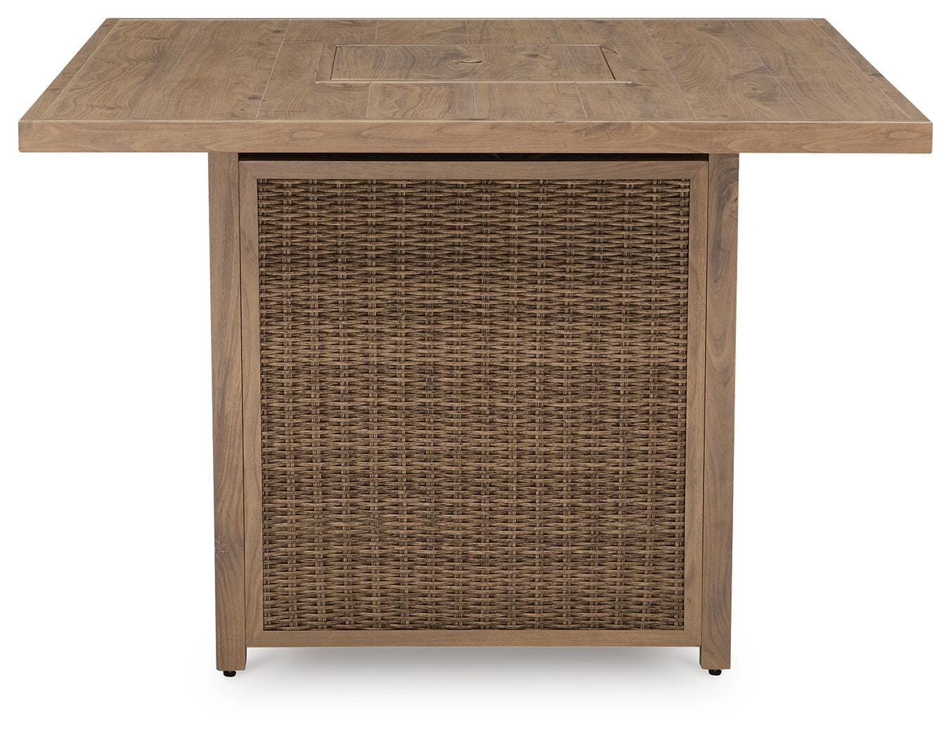 Ashley Furniture Walton Bridge Outdoor Bar Table with Fire Pit - Thumbnail 4