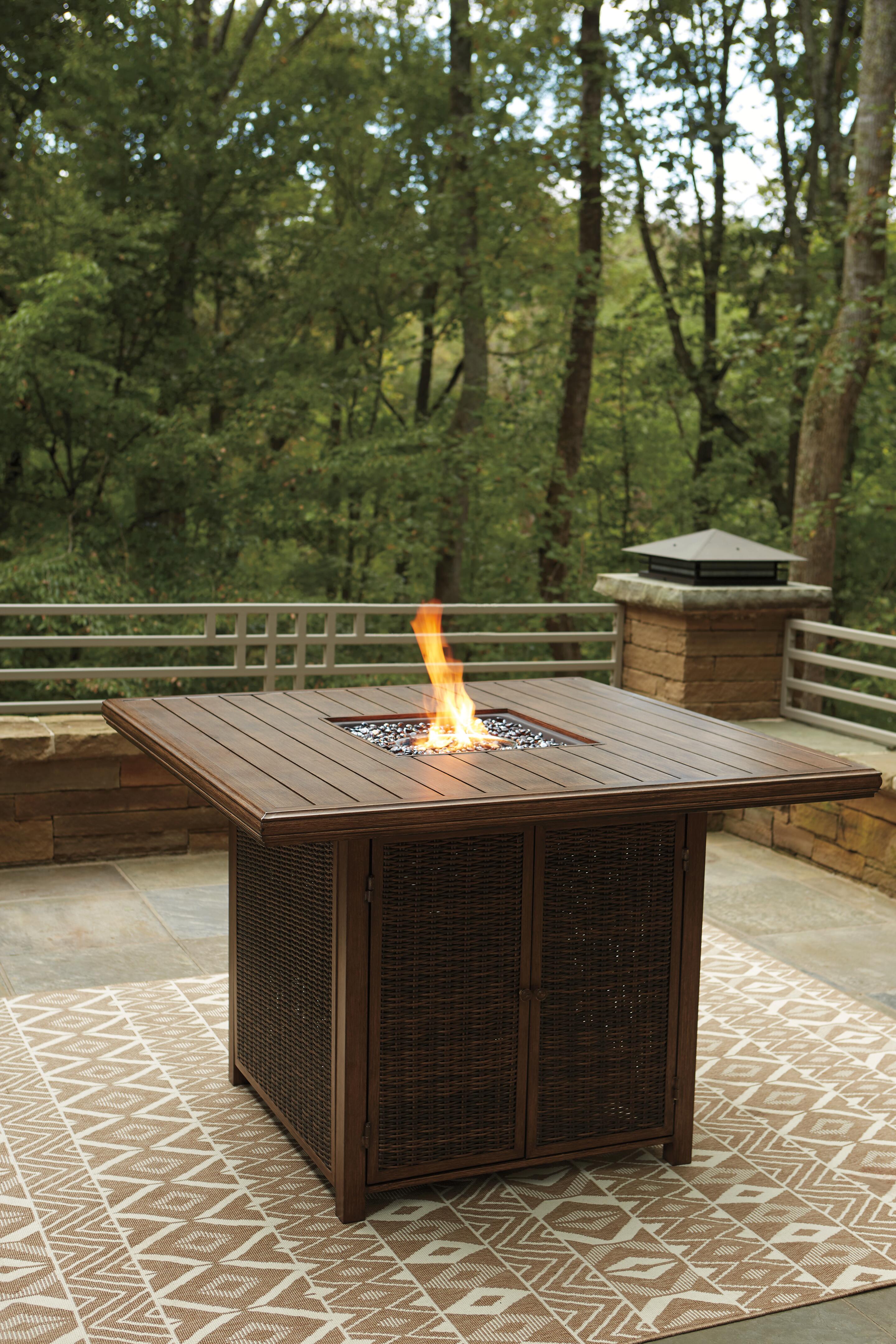 Paradise Trail Bar Table with Fire Pit - image 10