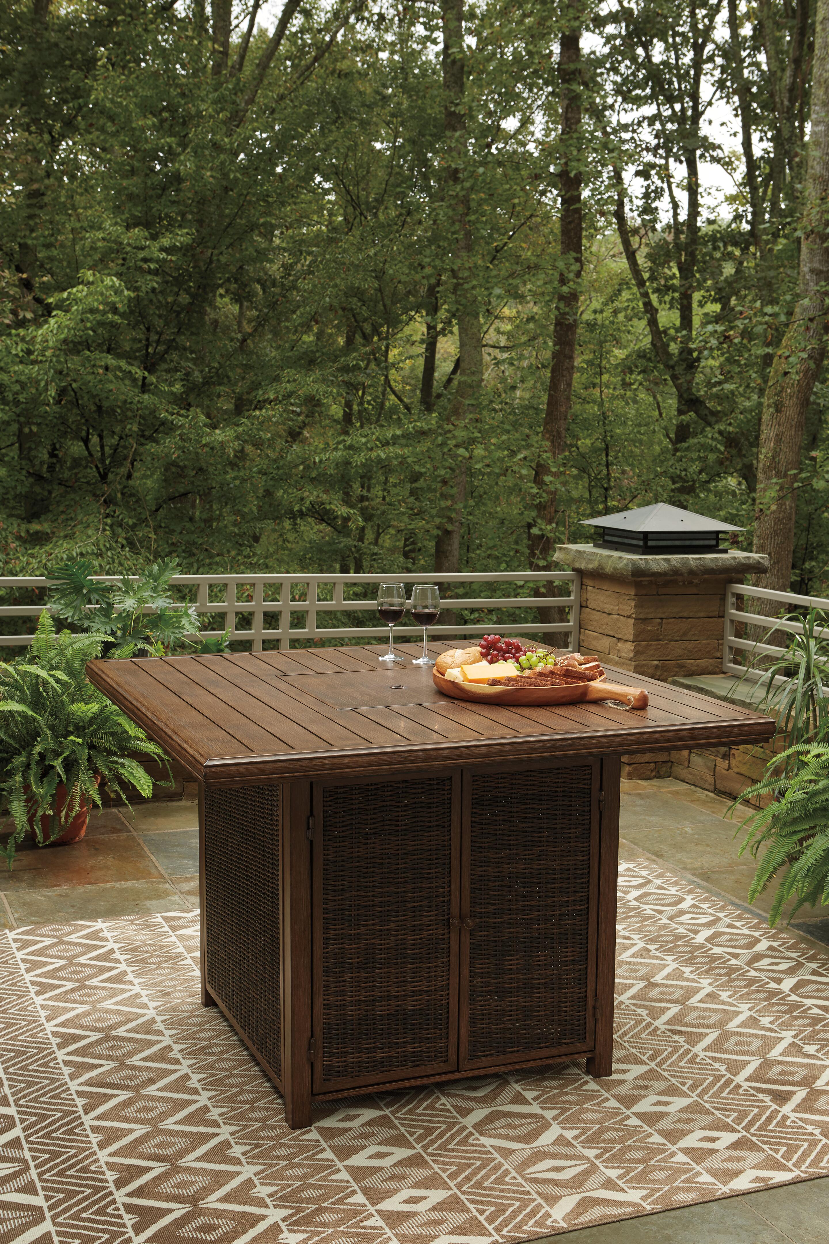 Paradise Trail Bar Table with Fire Pit - image 11